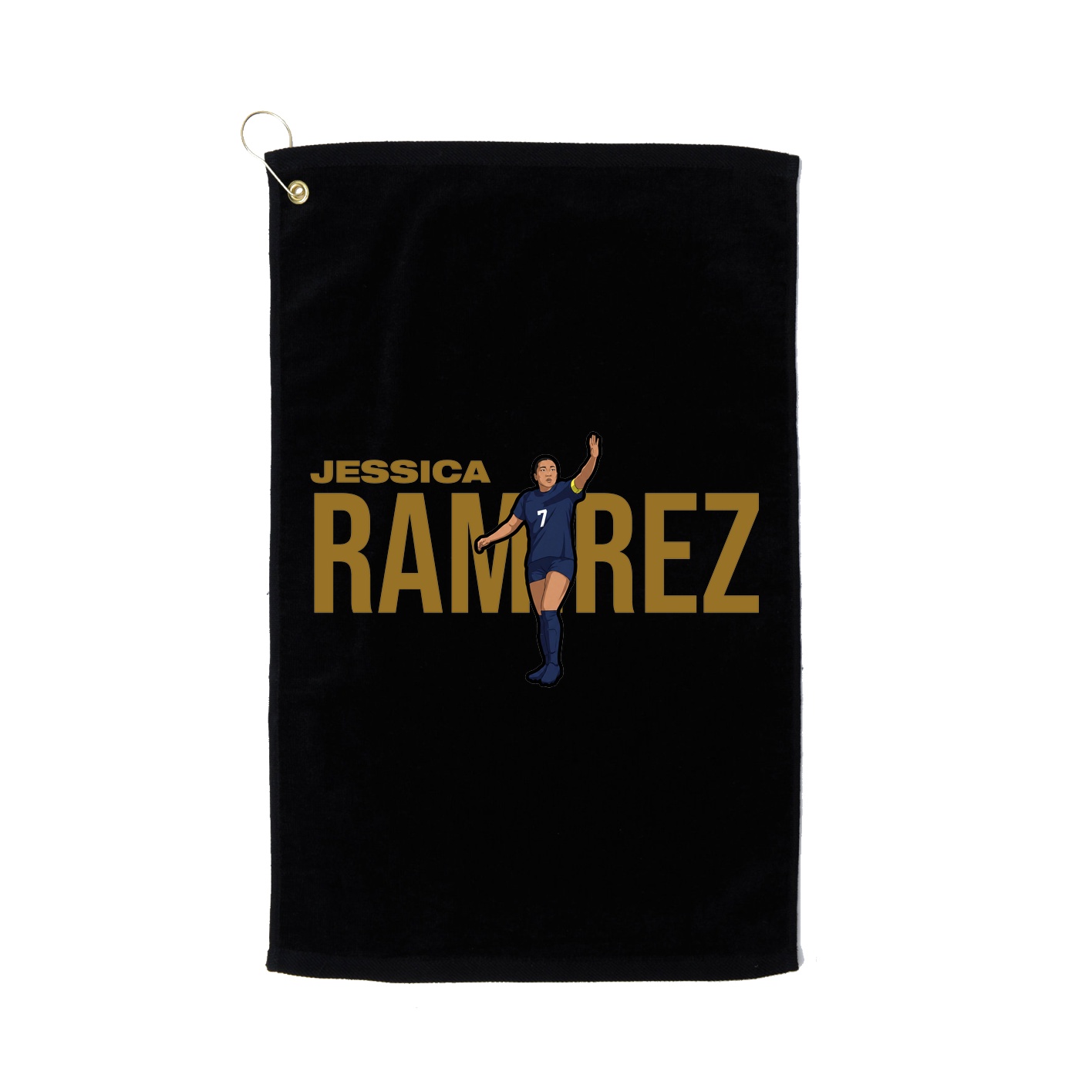 Golf Towel — Player Name in Black