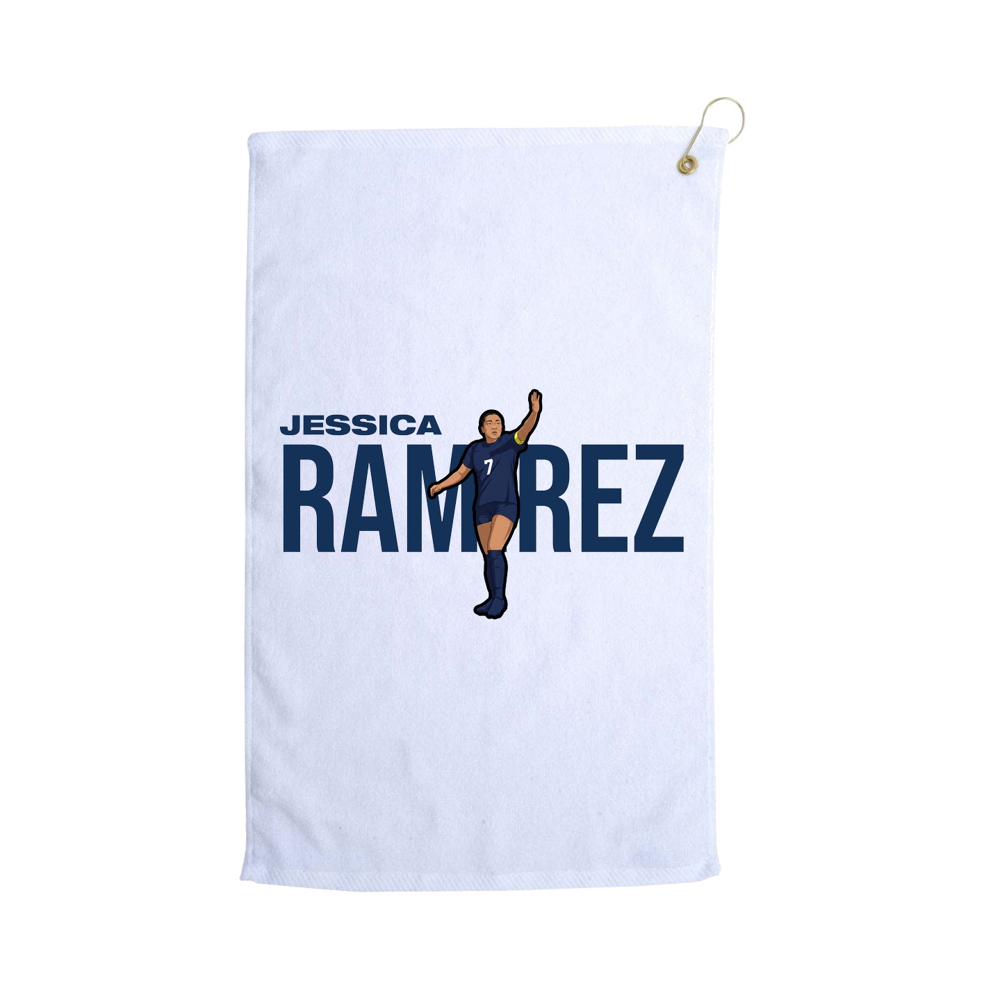 Golf Towel — Player Name in White