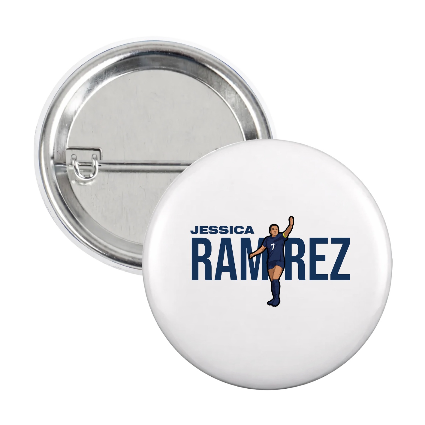 Game Day Button — Player Name in White