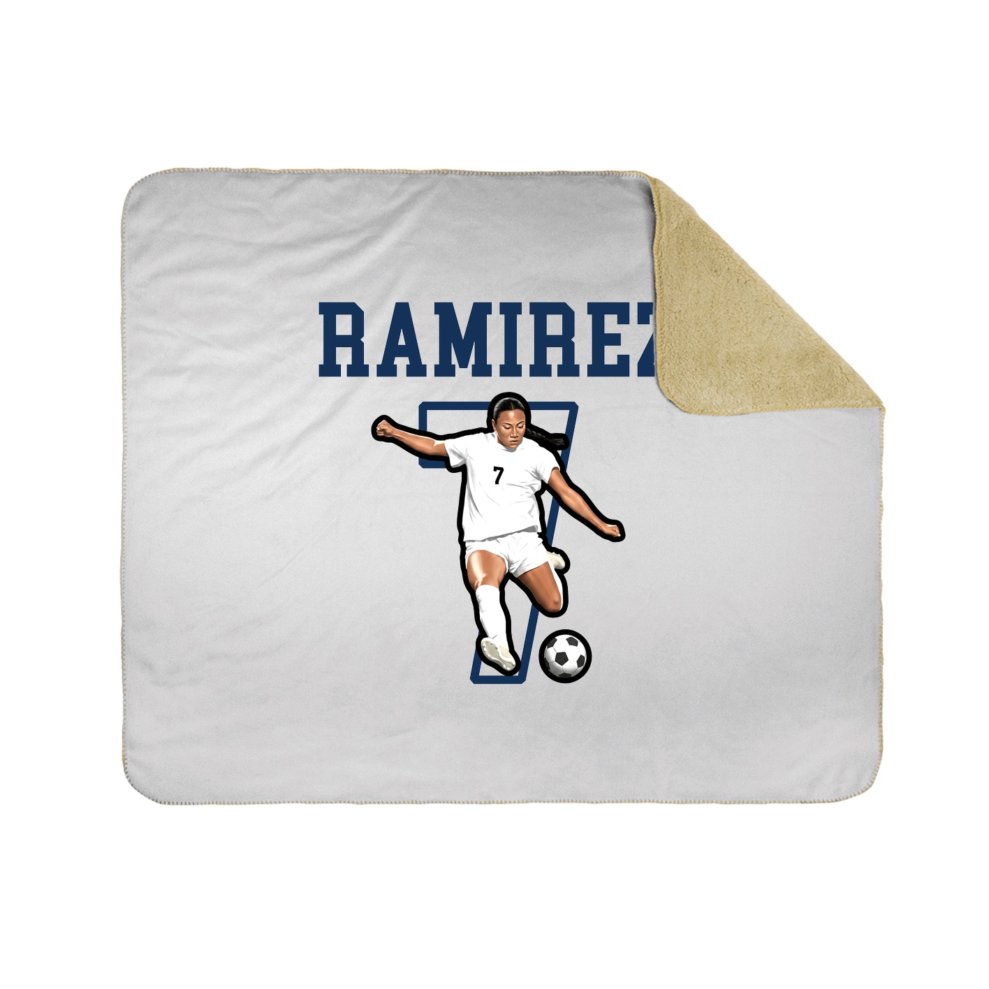 Throw Blanket — Shirsey in White