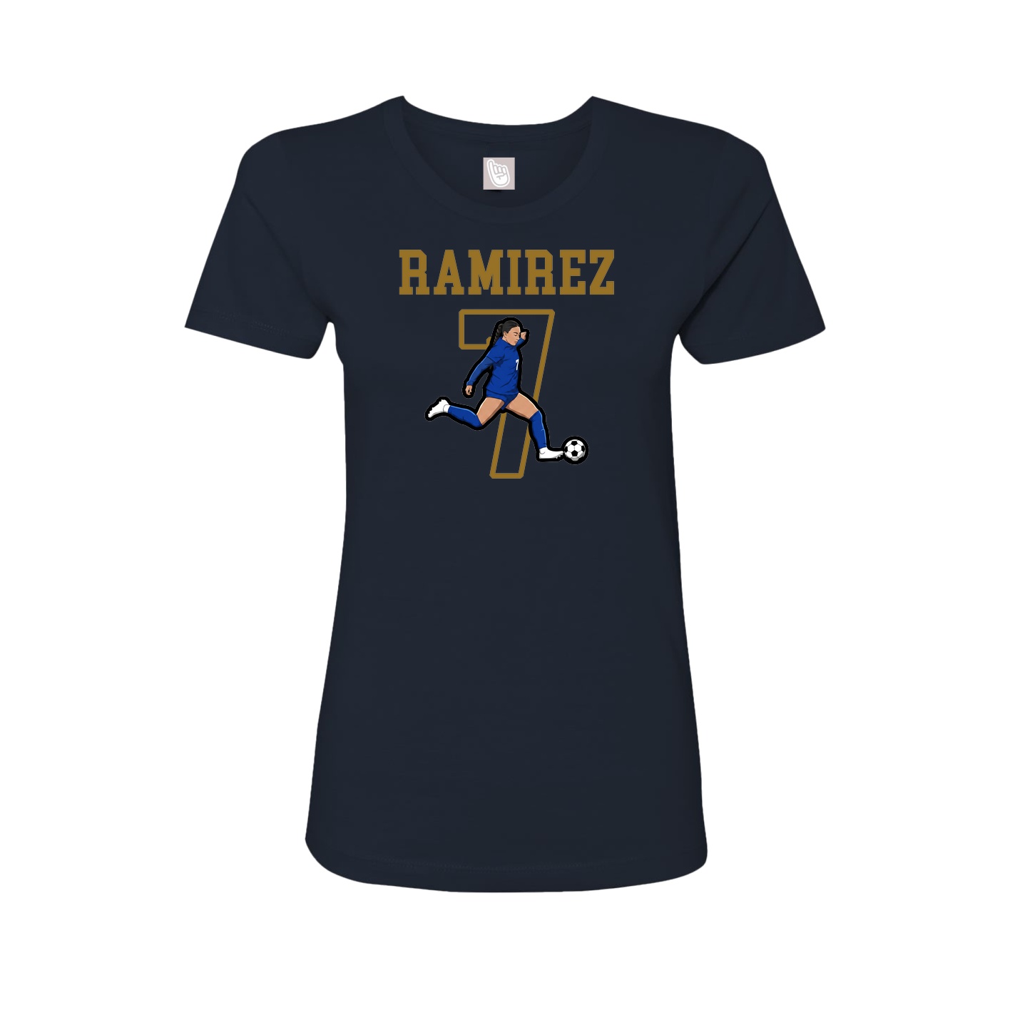 Fitted Women's Tee — Shirsey in Navy