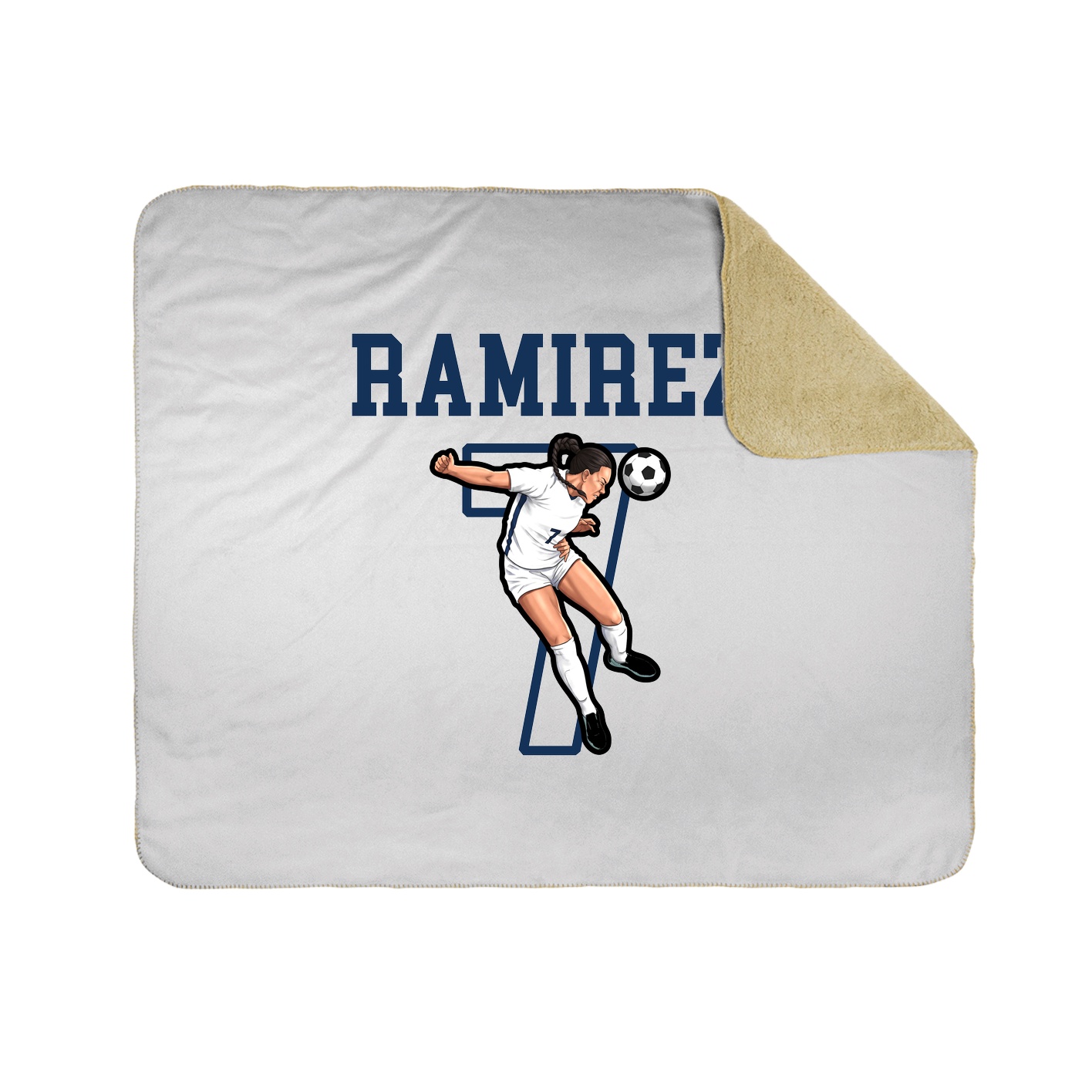 Throw Blanket — Shirsey in White