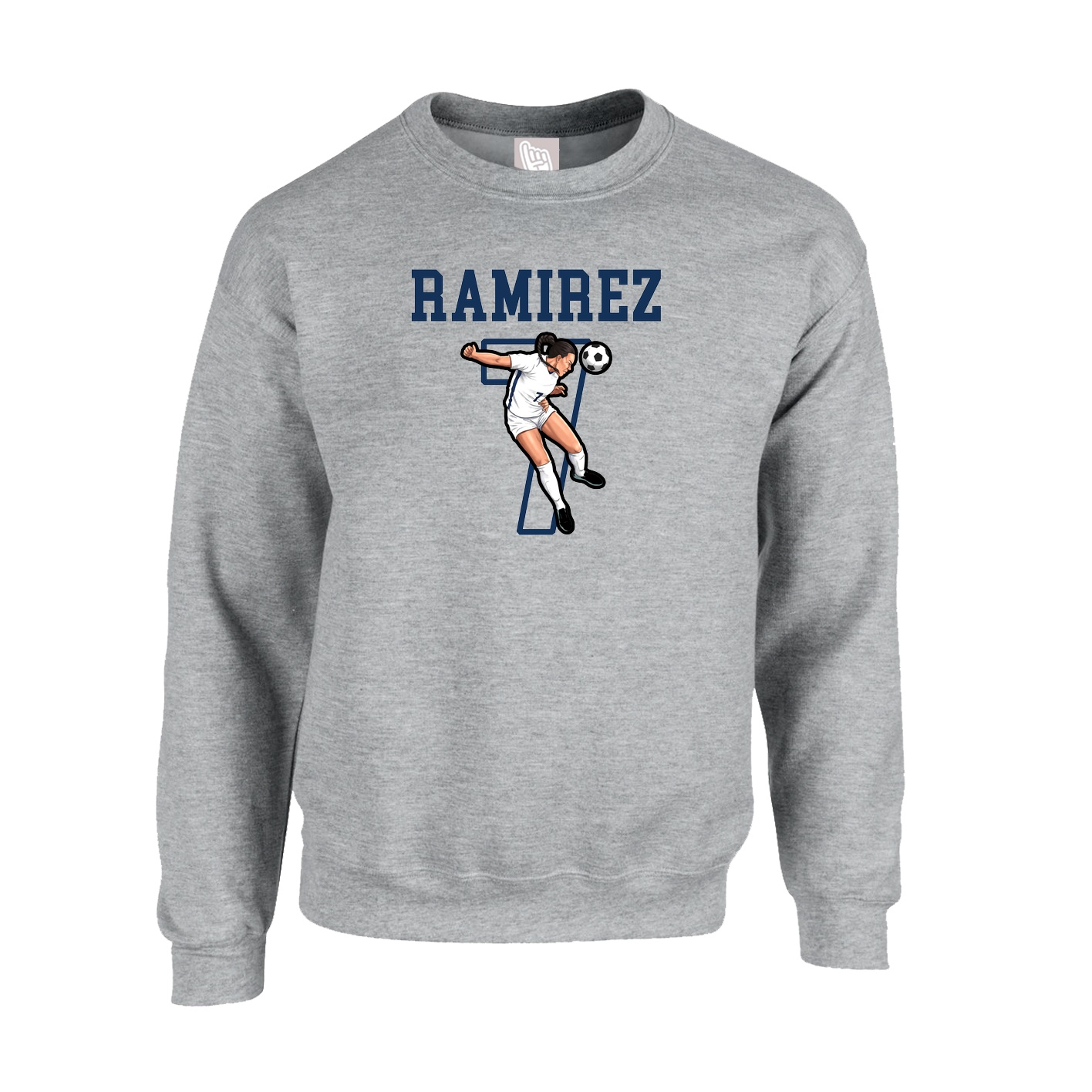 Fleece Crew — Shirsey in Grey