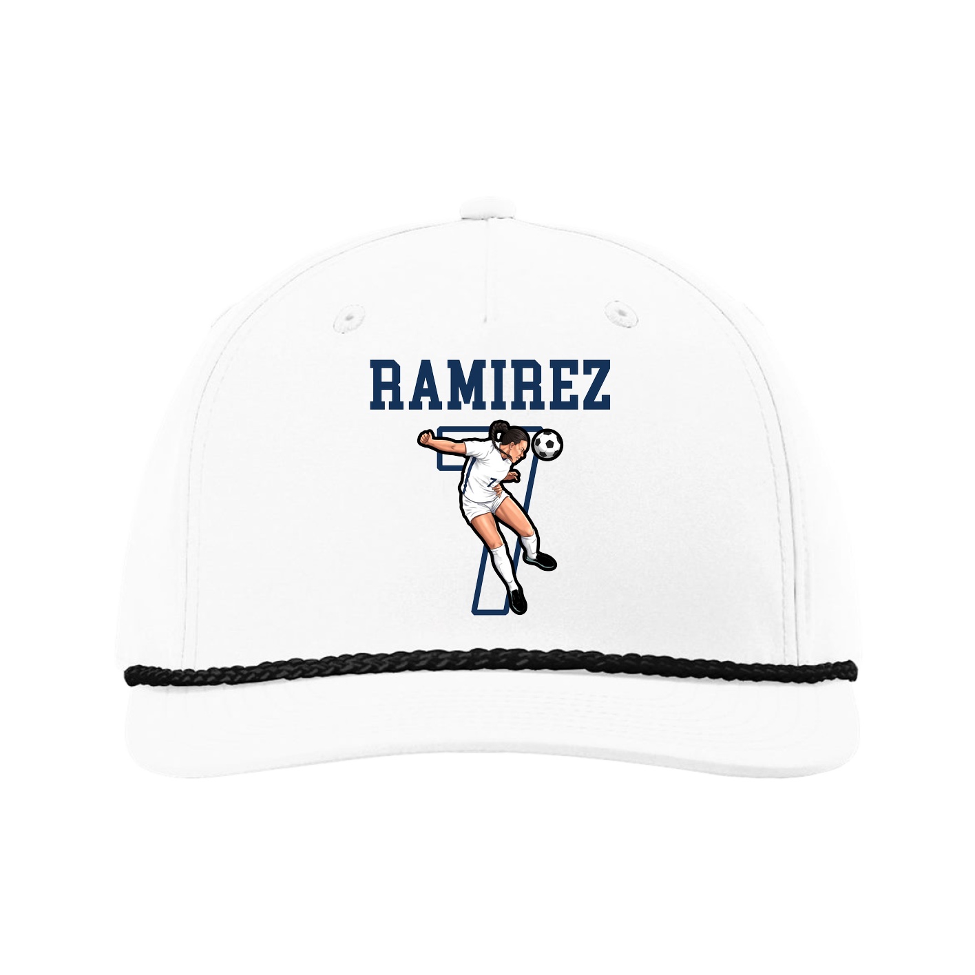 Five-Panel Classic Rope Cap — Shirsey in White