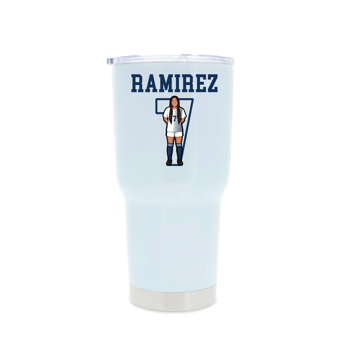30oz Stainless Steel Tumbler — Shirsey in White