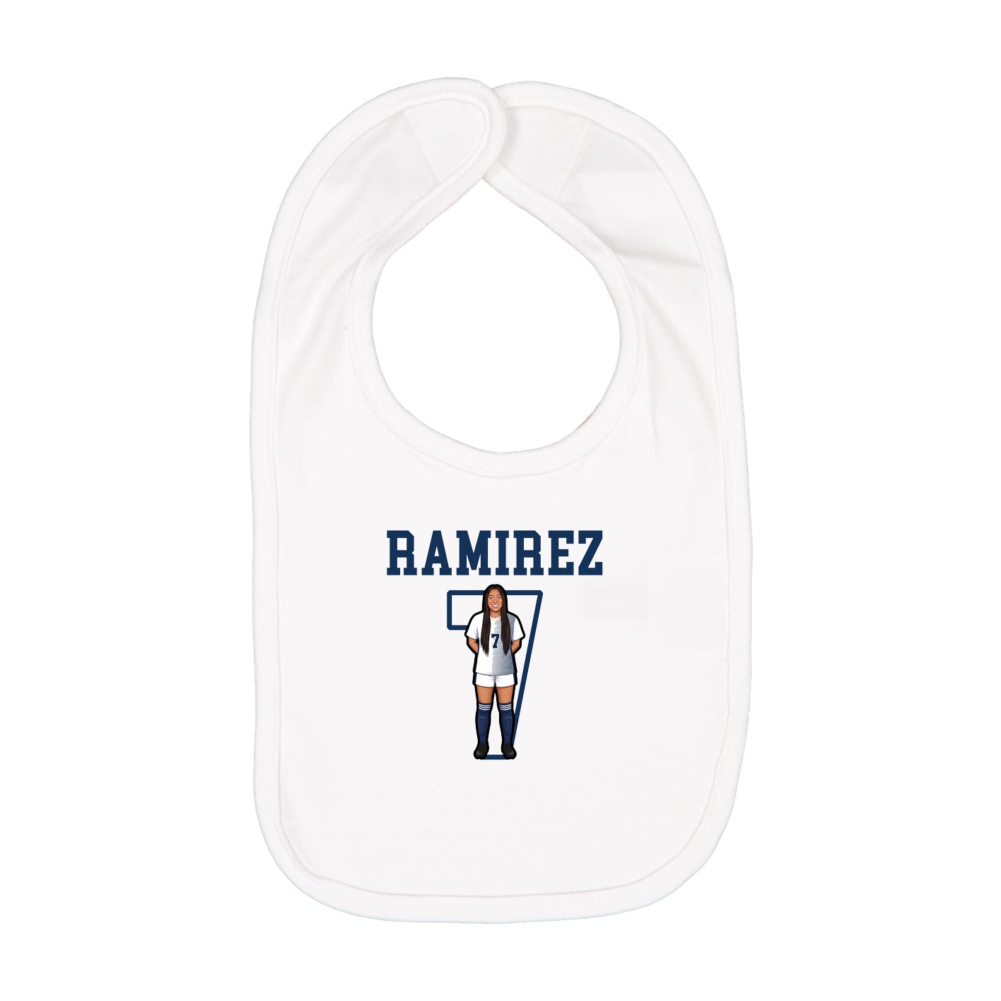 Infant Bib — Shirsey in White