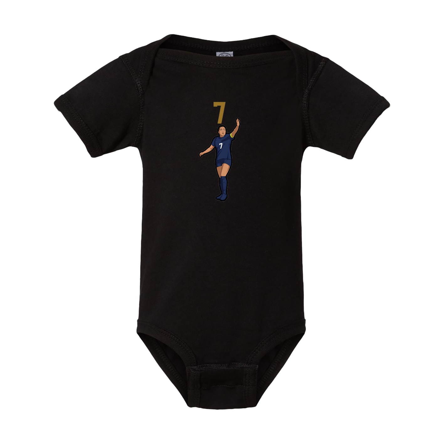 Baby Onesie — Number Top in Black