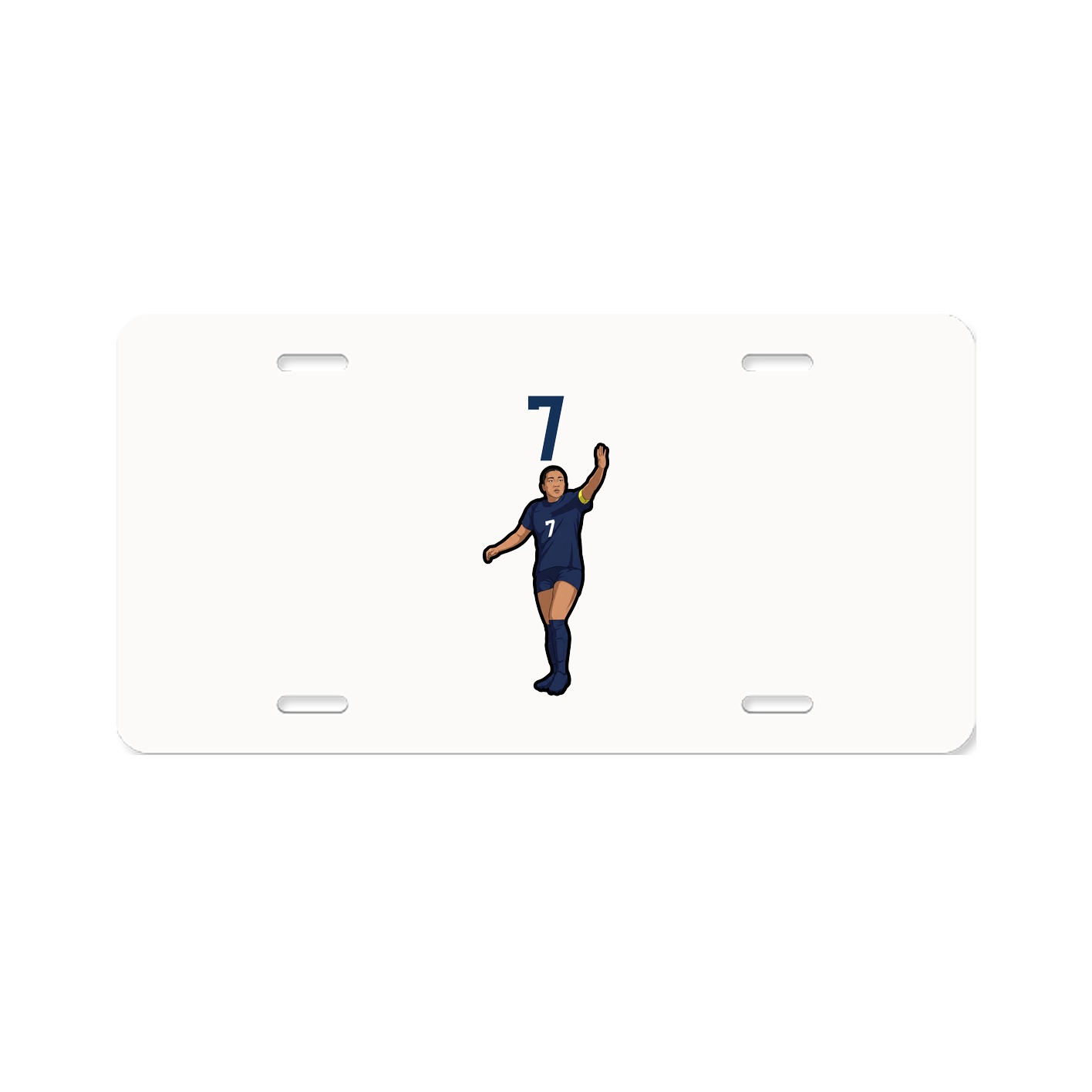 License Plate — Number Top in Classic