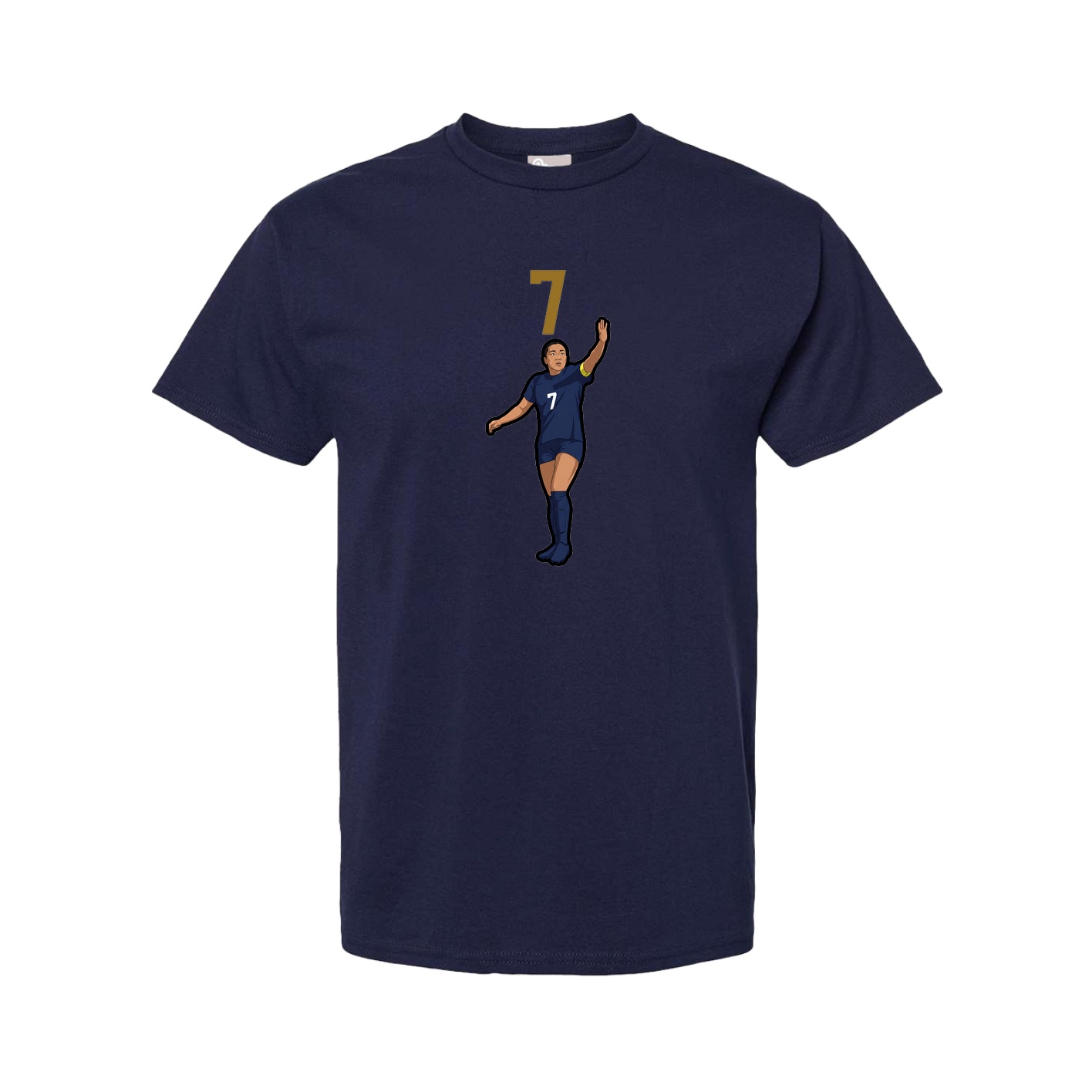 Tee — Number Top in Navy
