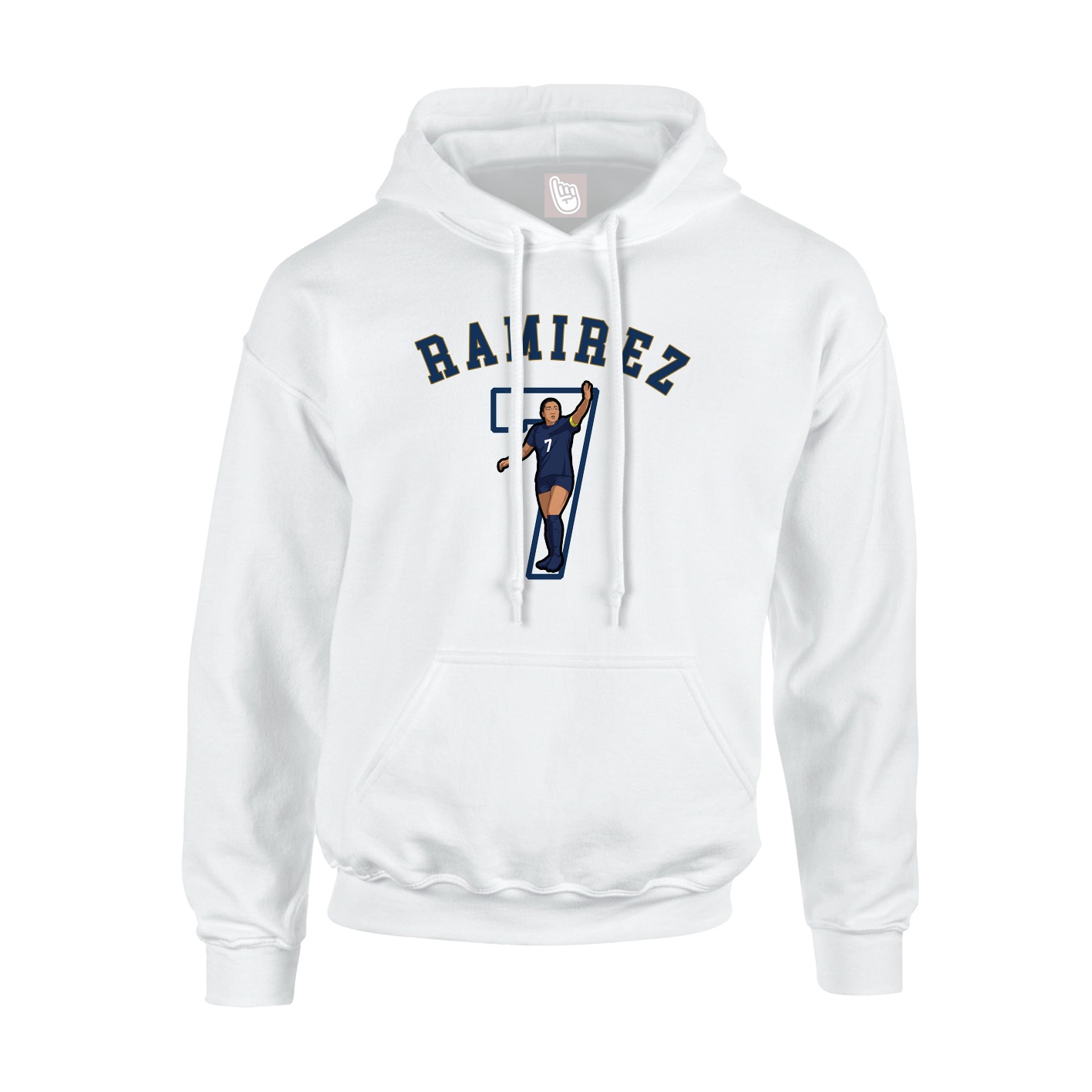 Youth Hoodie — Shirsey Arch in White
