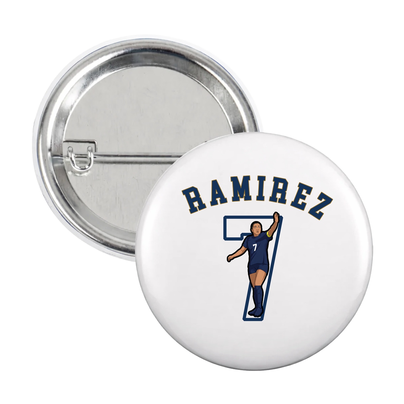 Game Day Button — Shirsey Arch in White