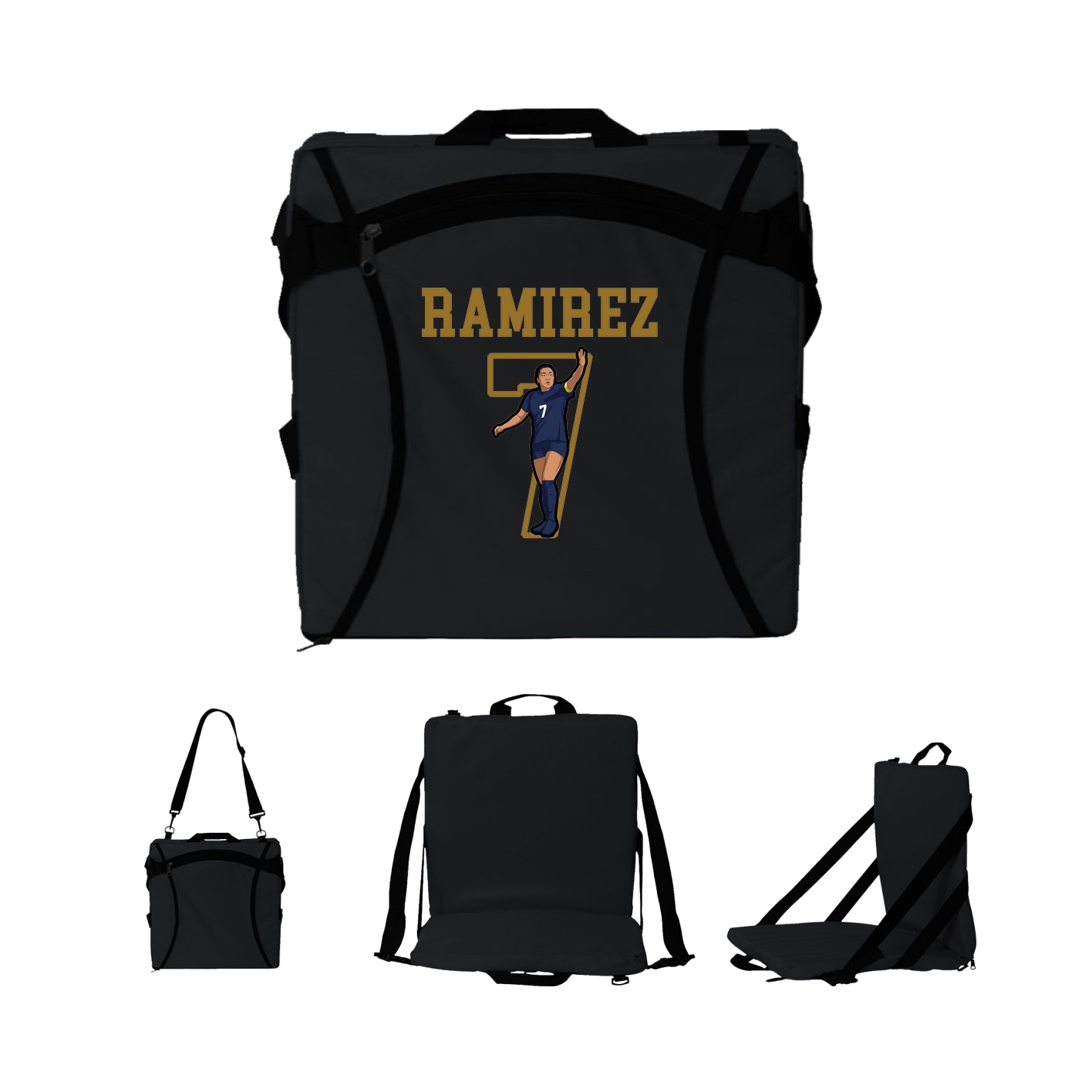 Folding Stadium Seat — Shirsey in Black
