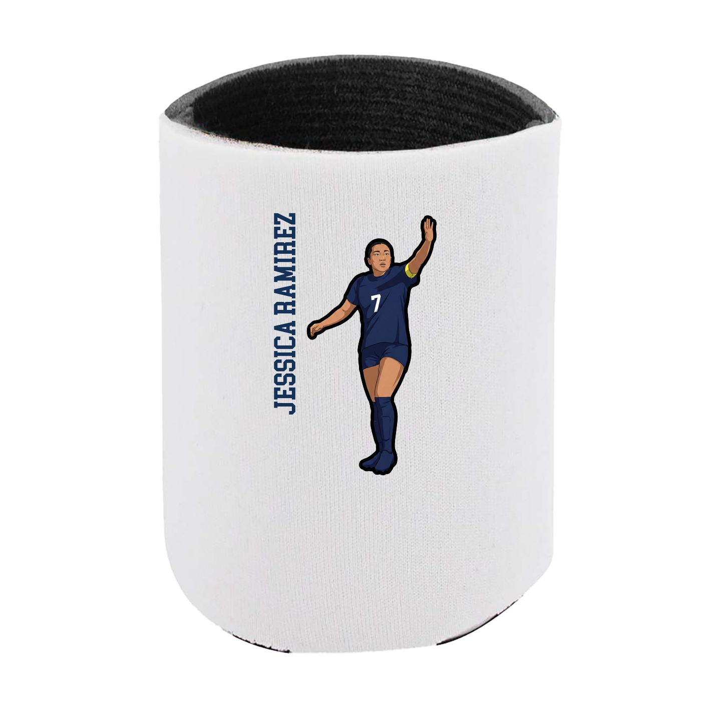Can Holder — Name Vertical in White