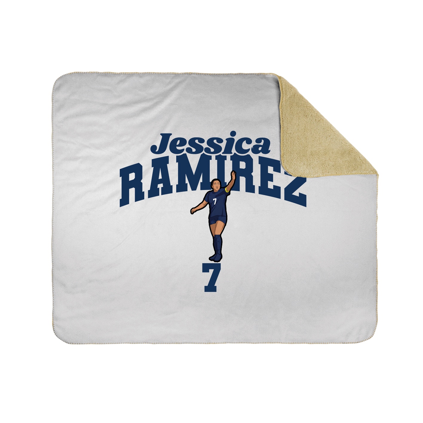 Throw Blanket — Signature Arch in White