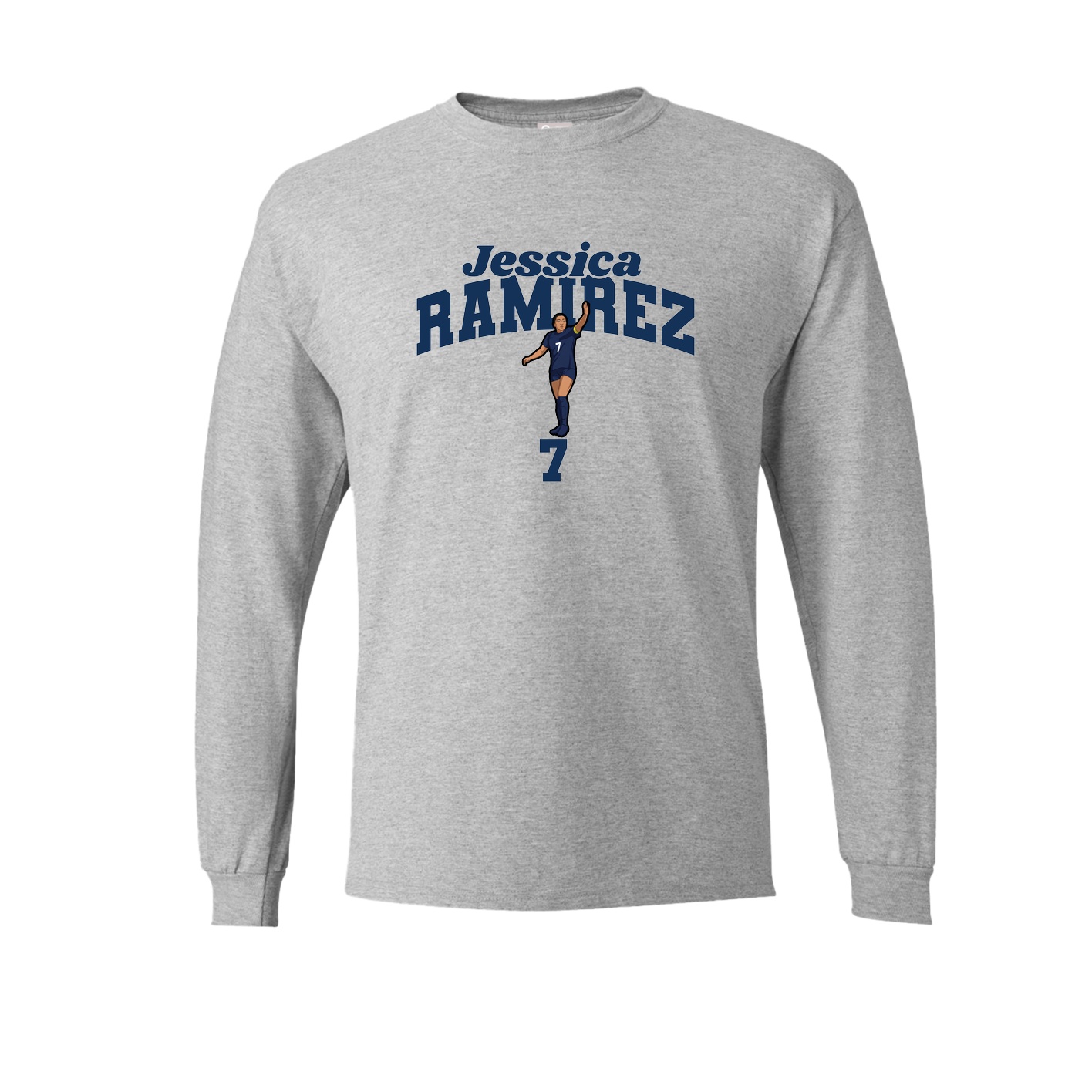 Long Sleeve Tee — Signature Arch in Grey