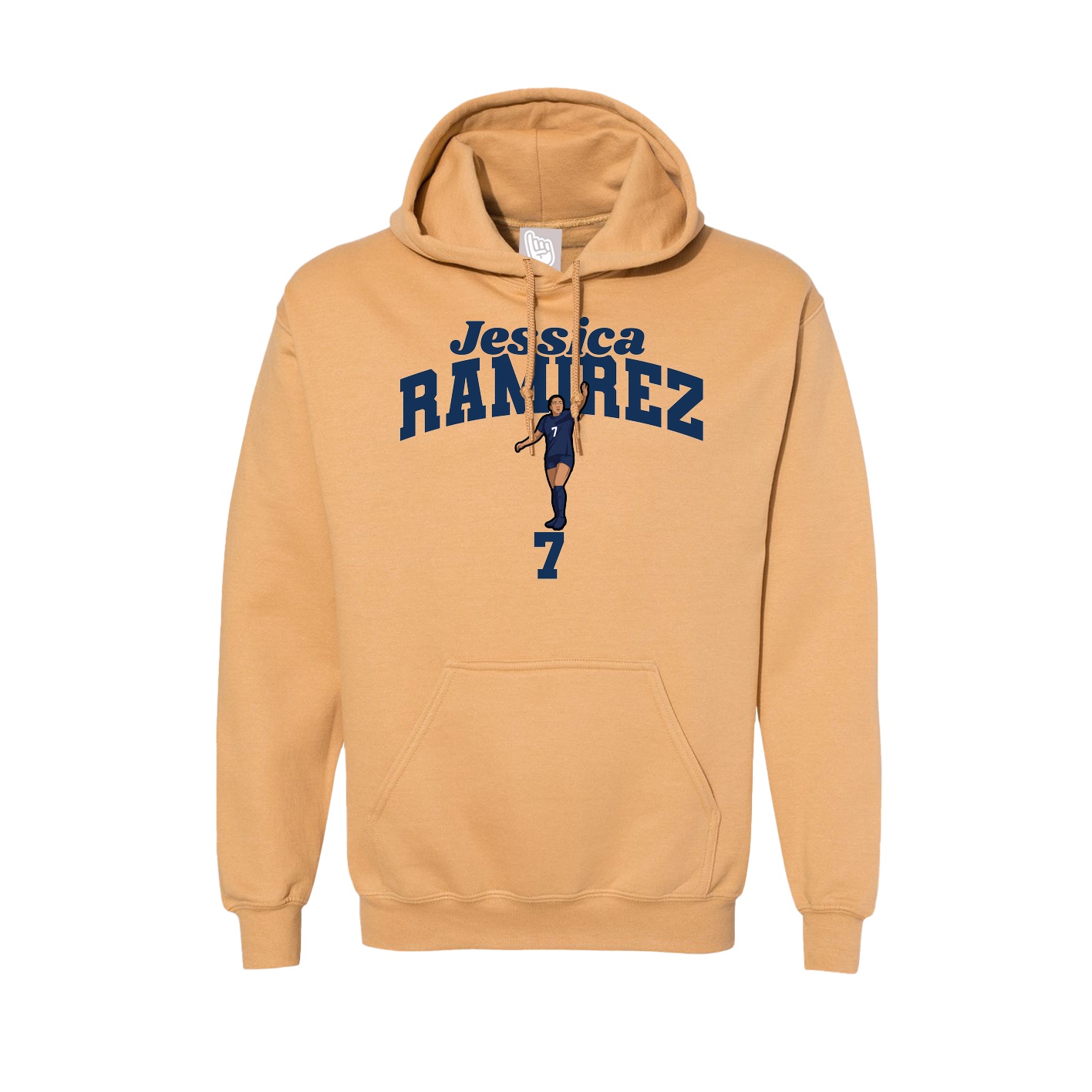 Hoodie — Signature Arch in Vegas Gold