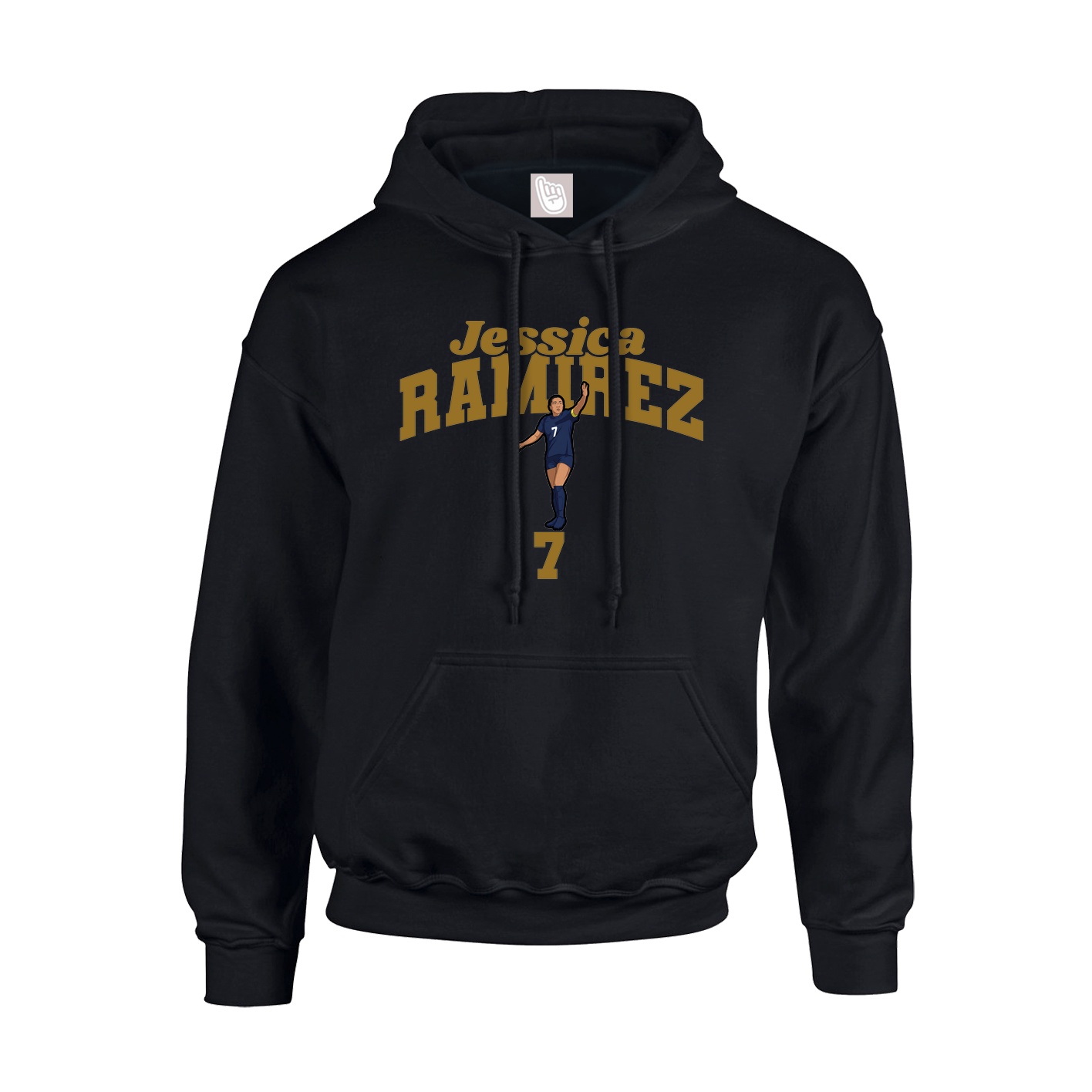 Youth Hoodie — Signature Arch in Black