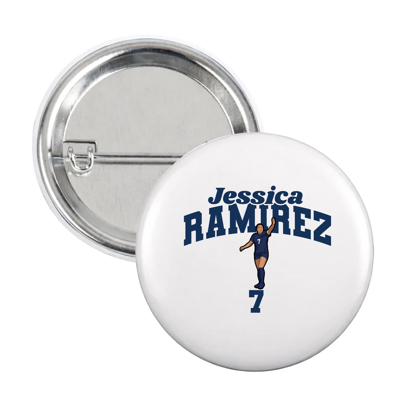 Game Day Button — Signature Arch in White