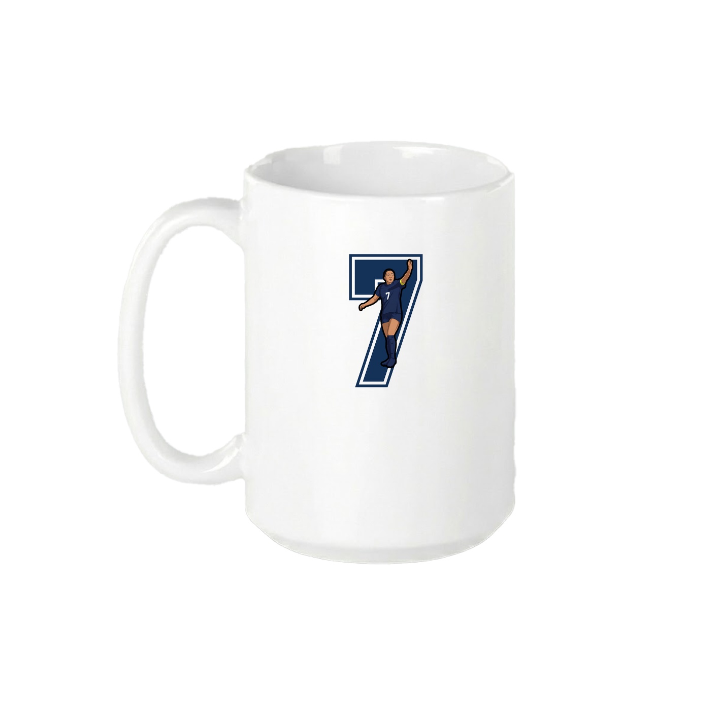 15oz Coffee Mug — Number in White