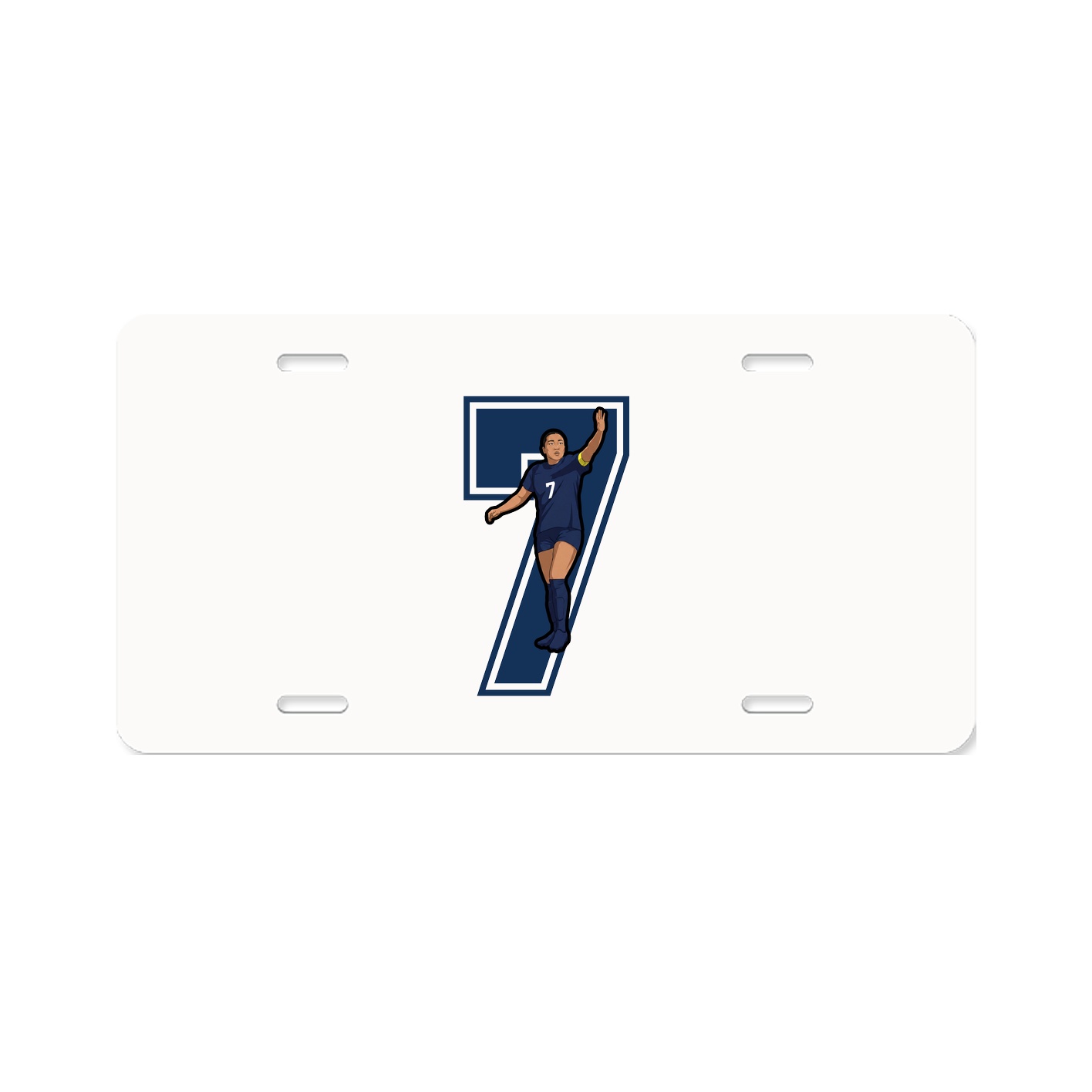 License Plate — Number in Classic