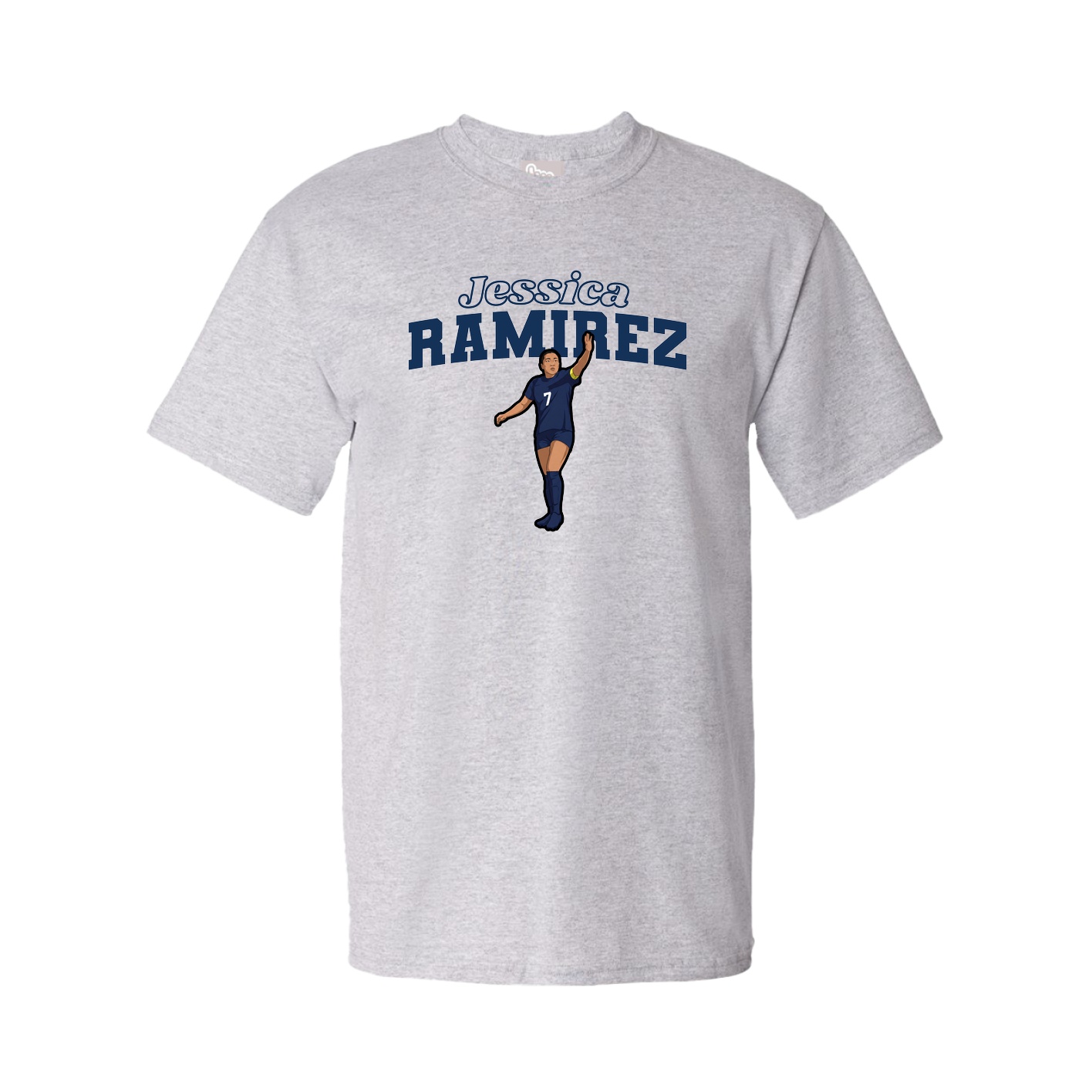 Tee — Name Arch in Grey
