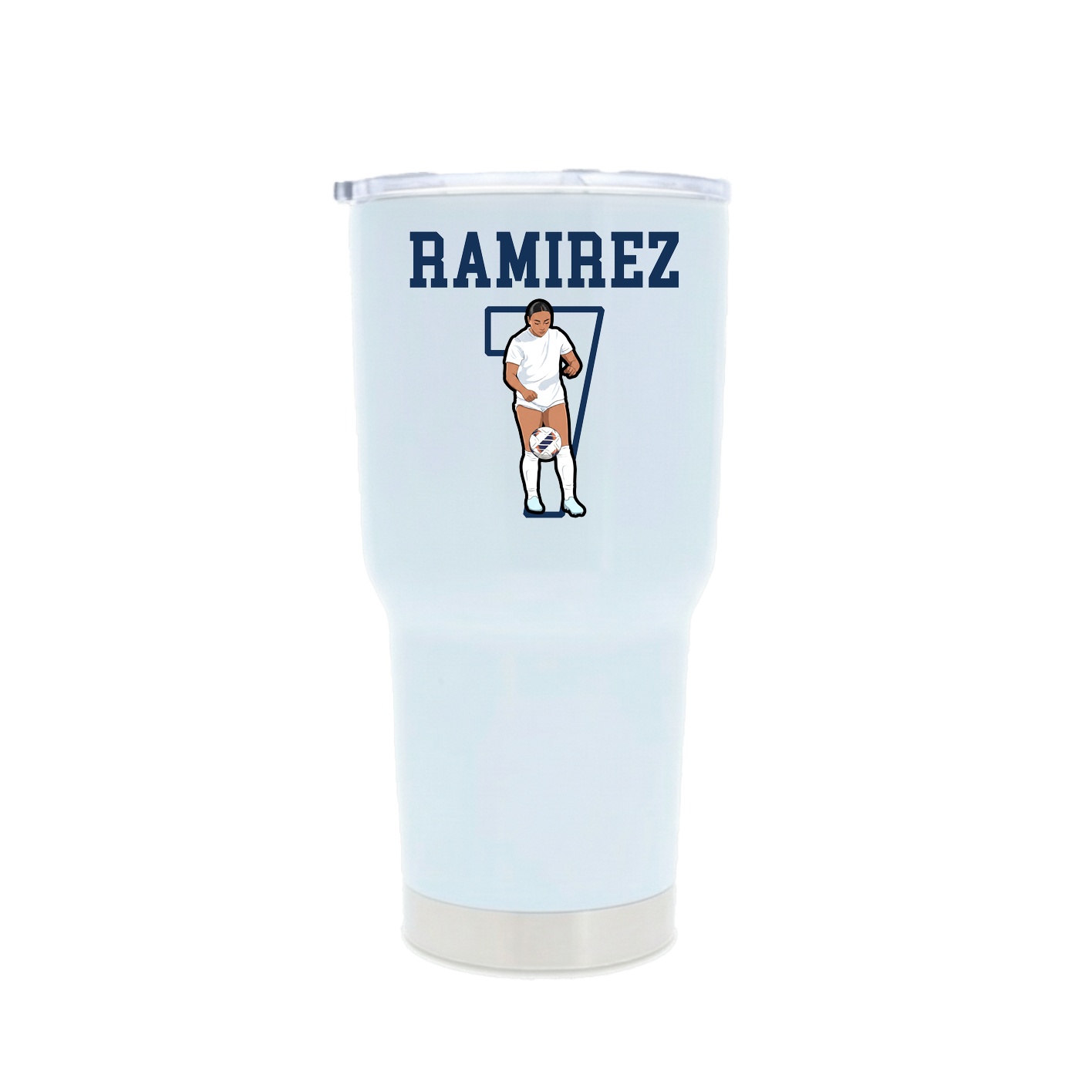 30oz Stainless Steel Tumbler — Shirsey in White