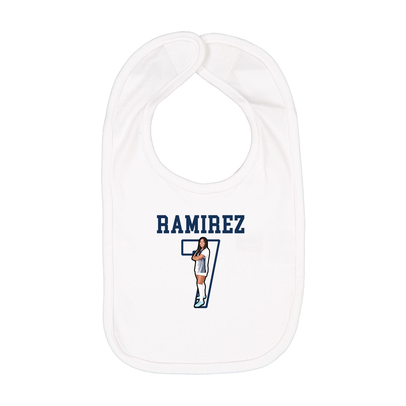 Infant Bib — Shirsey in White