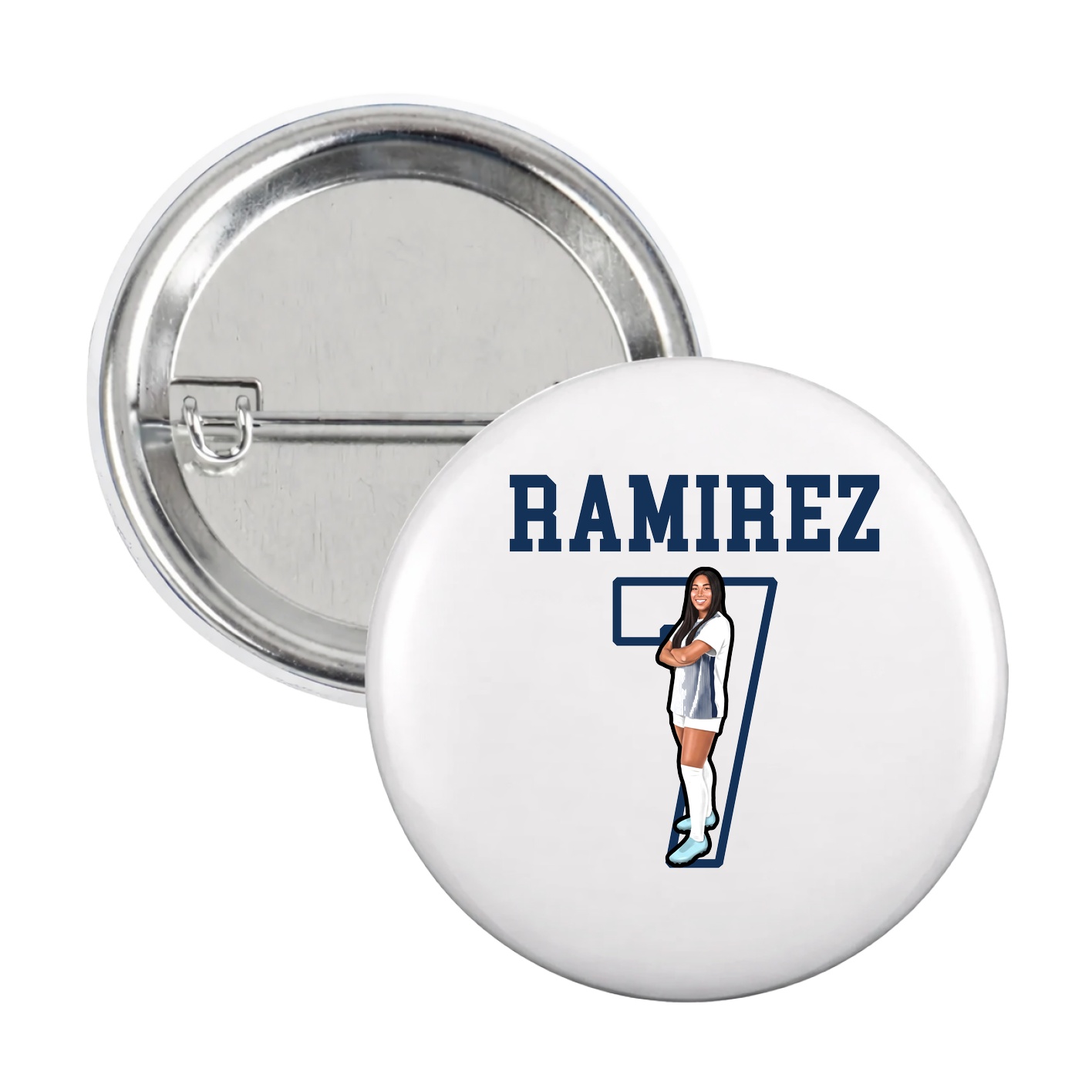 Game Day Button — Shirsey in White