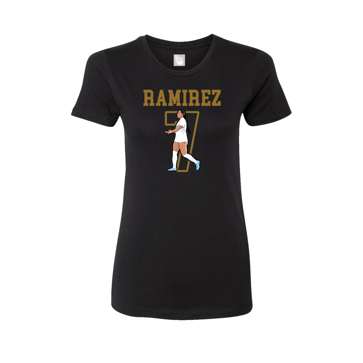 Fitted Women's Tee — Shirsey in Black
