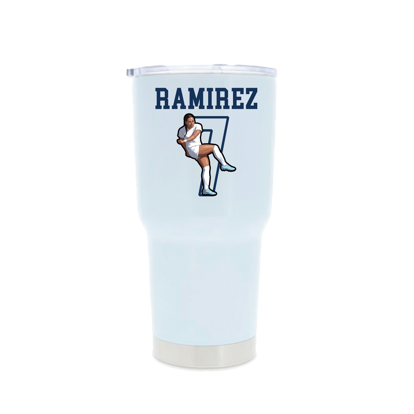 30oz Stainless Steel Tumbler — Shirsey in White
