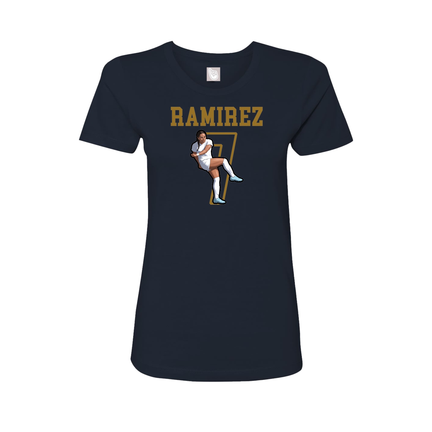 Fitted Women's Tee — Shirsey in Navy