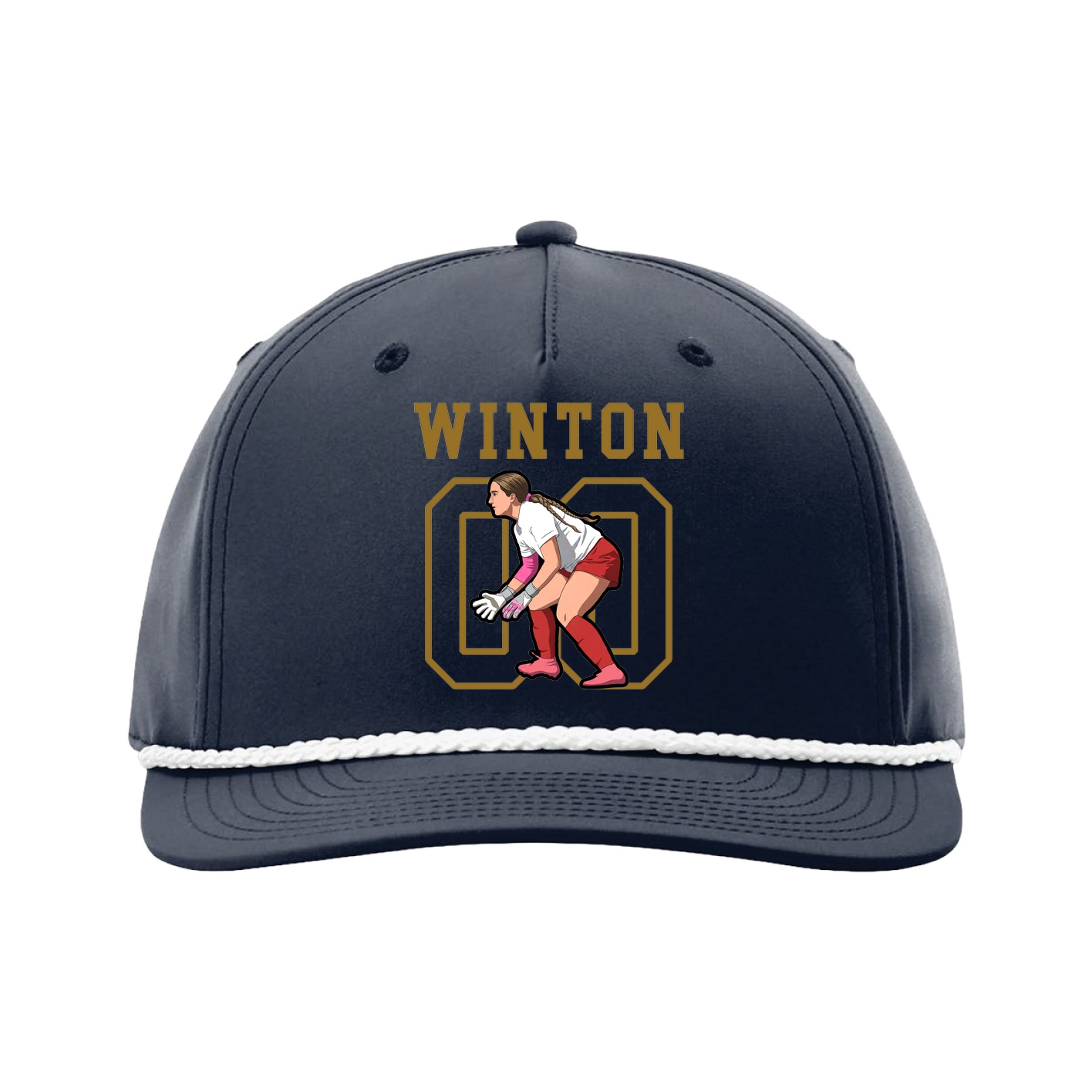 Five-Panel Classic Rope Cap — Shirsey in Navy