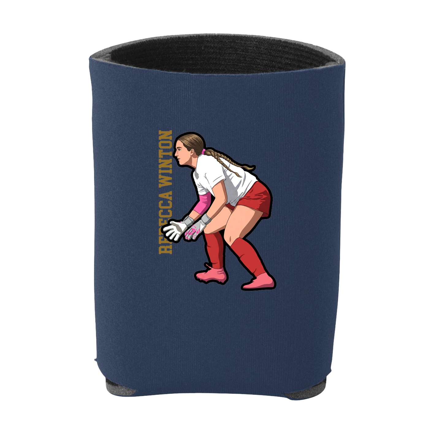 Can Holder — Name Vertical in Navy