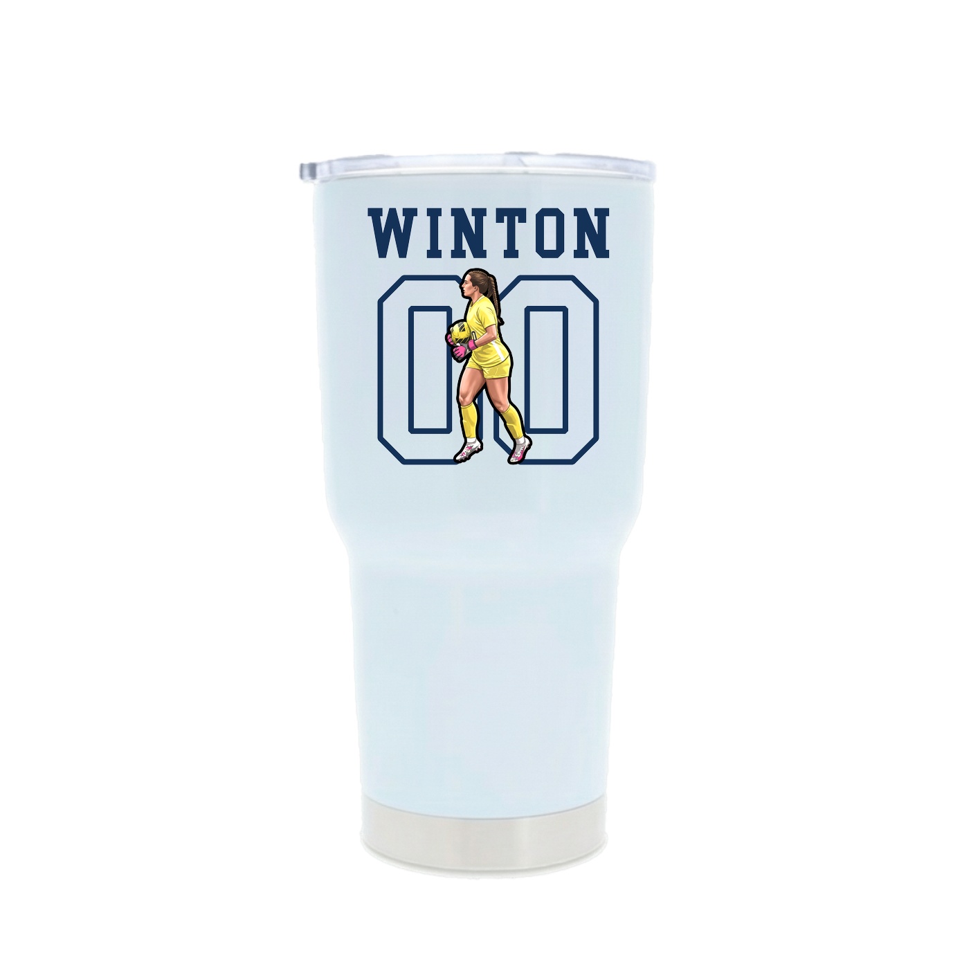 30oz Stainless Steel Tumbler — Shirsey in White