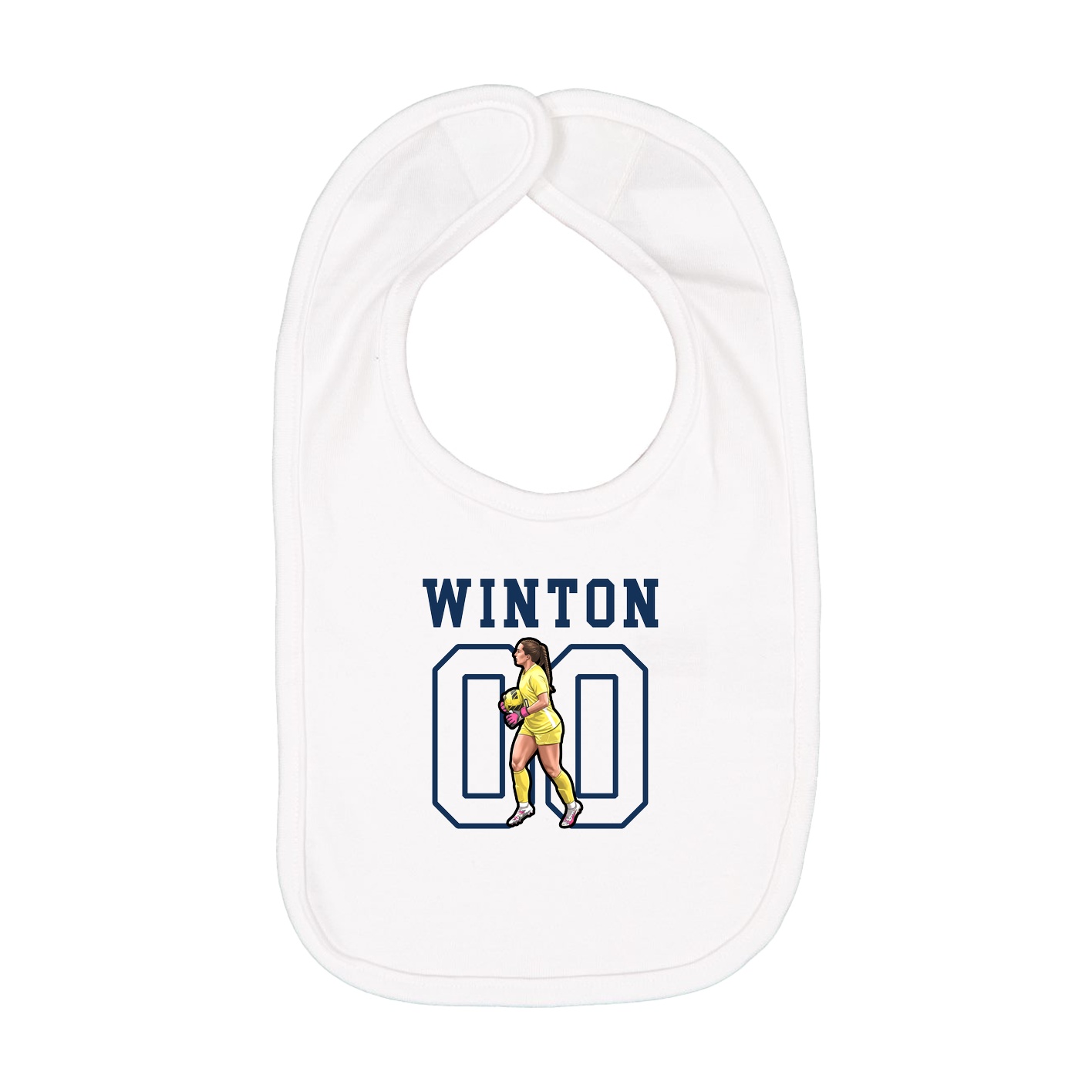 Infant Bib — Shirsey in White