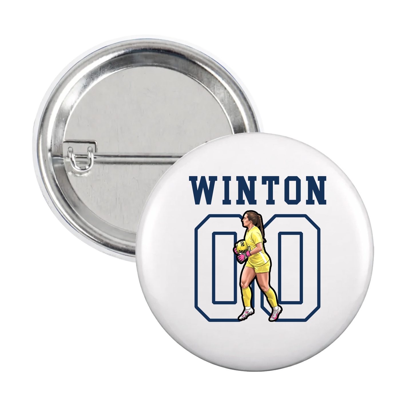 Game Day Button — Shirsey in White