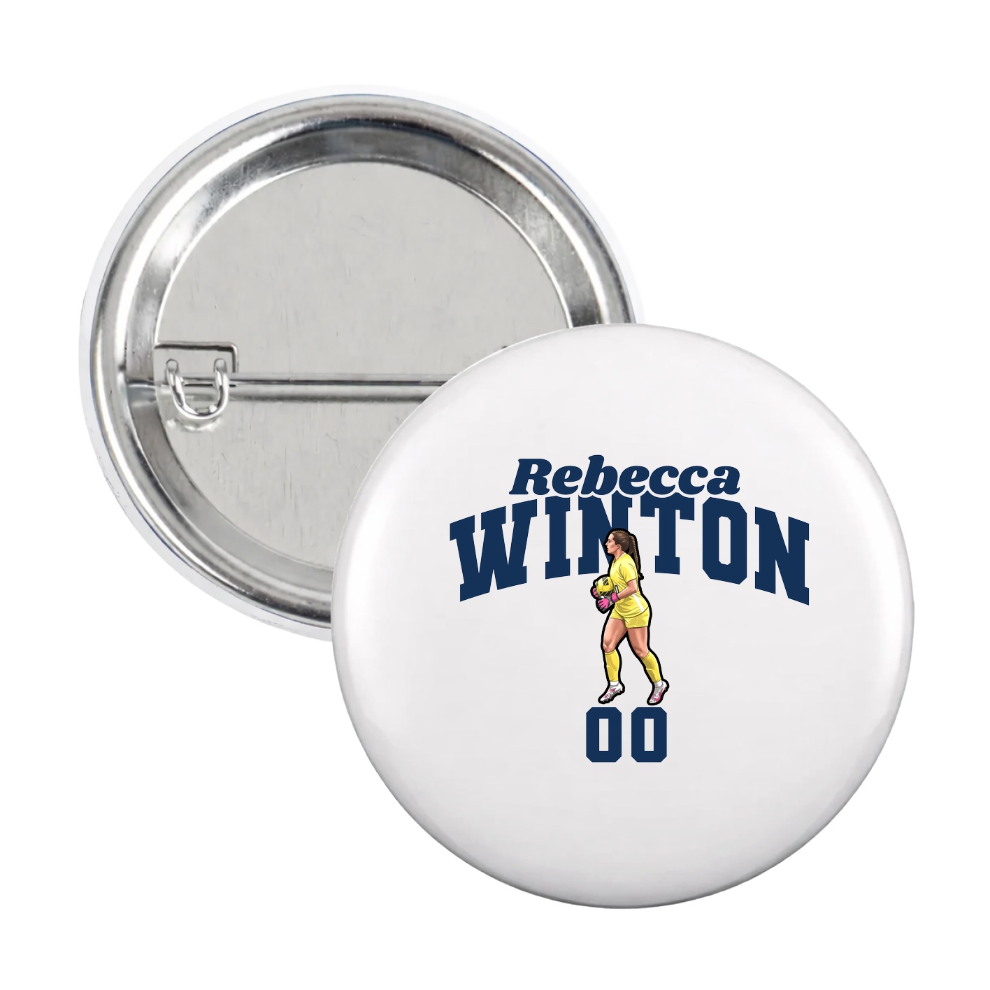 Game Day Button — Signature Arch in White