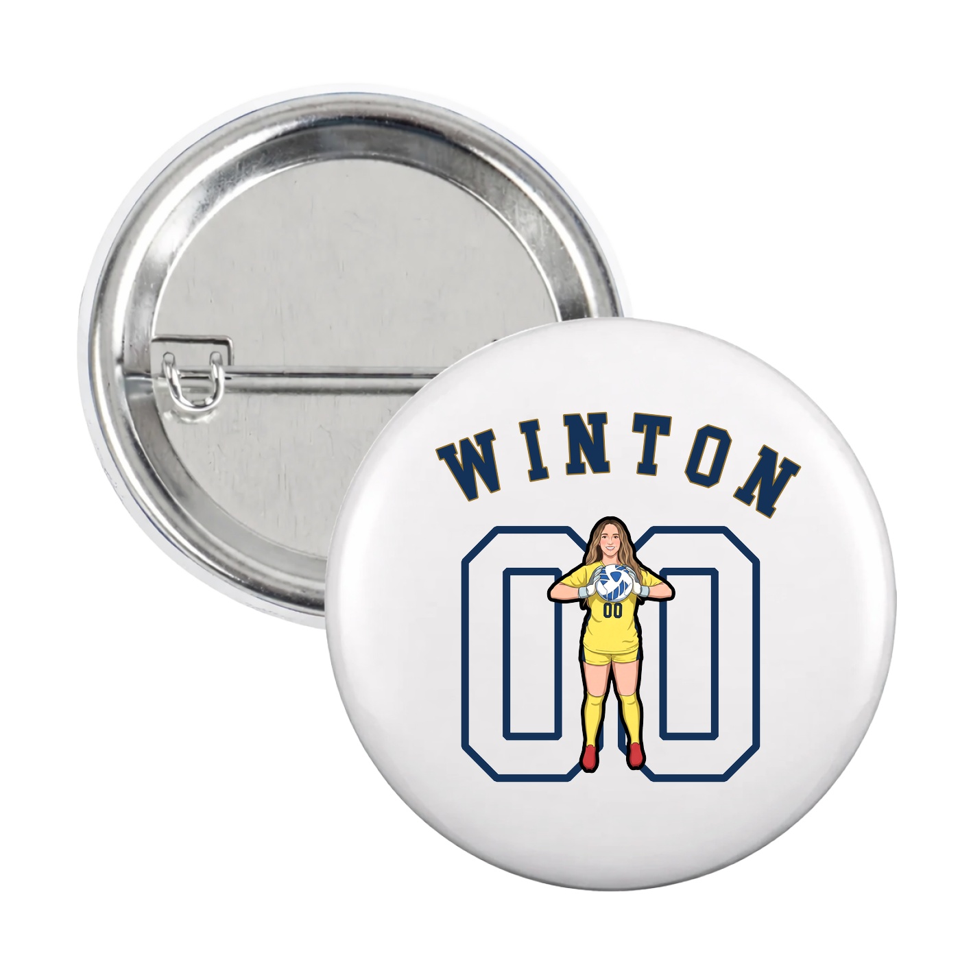 Game Day Button — Shirsey Arch in White