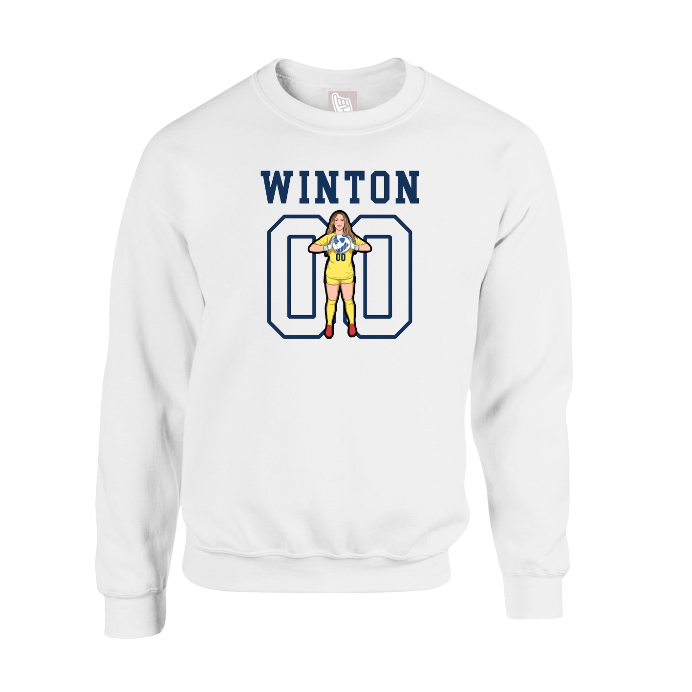 Fleece Crew — Shirsey in White