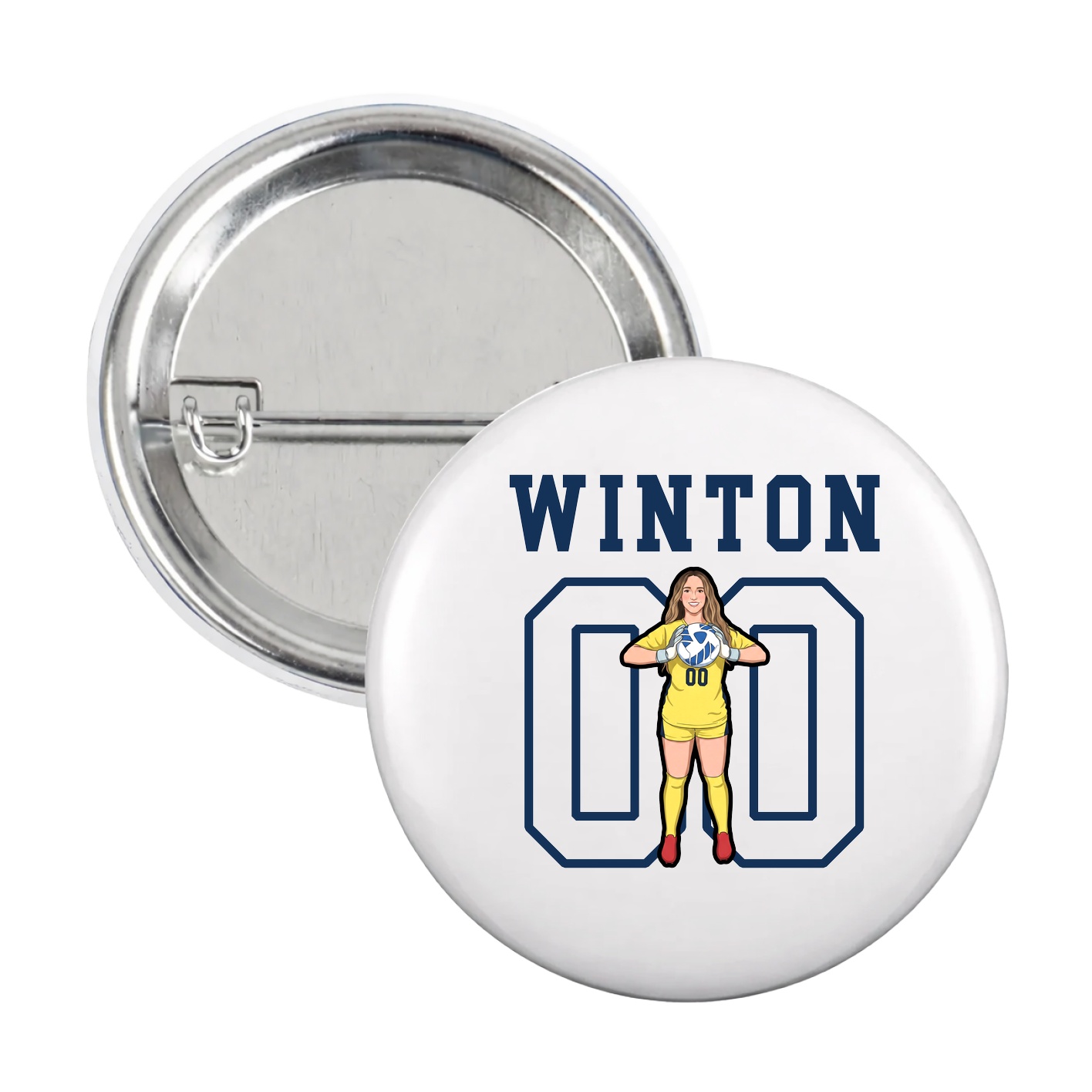 Game Day Button — Shirsey in White