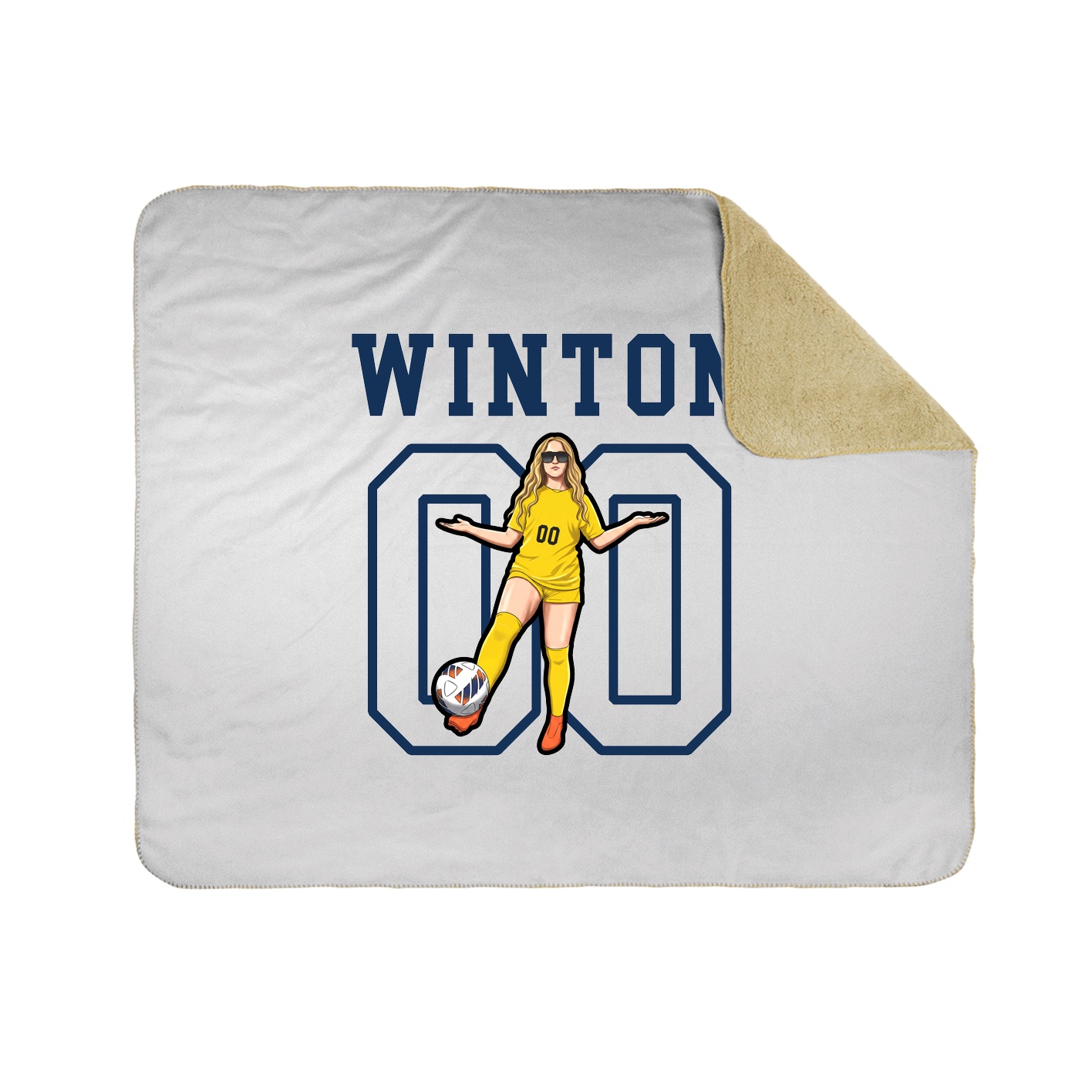 Throw Blanket — Shirsey in White