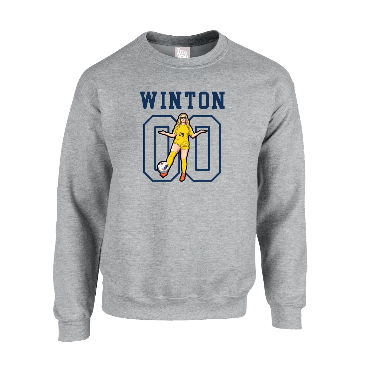 Fleece Crew — Shirsey in Grey