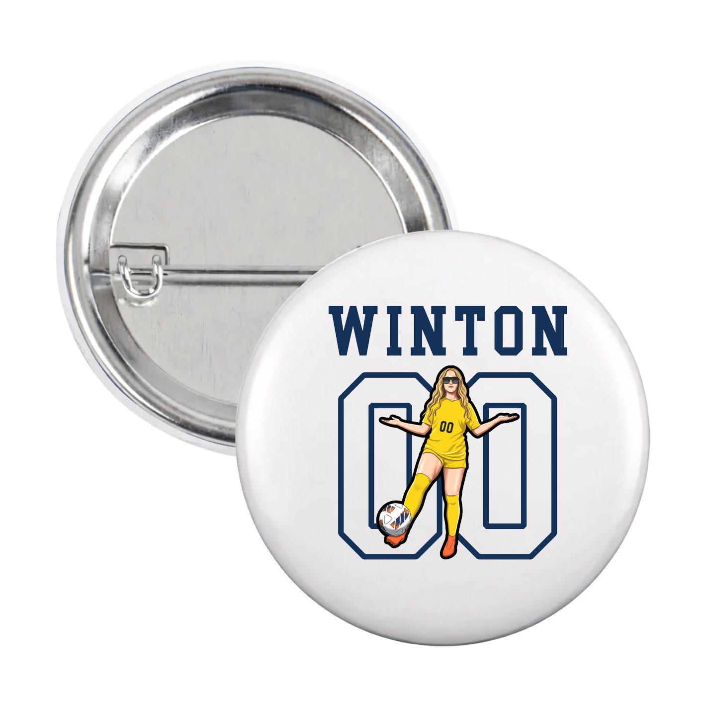 Game Day Button — Shirsey in White