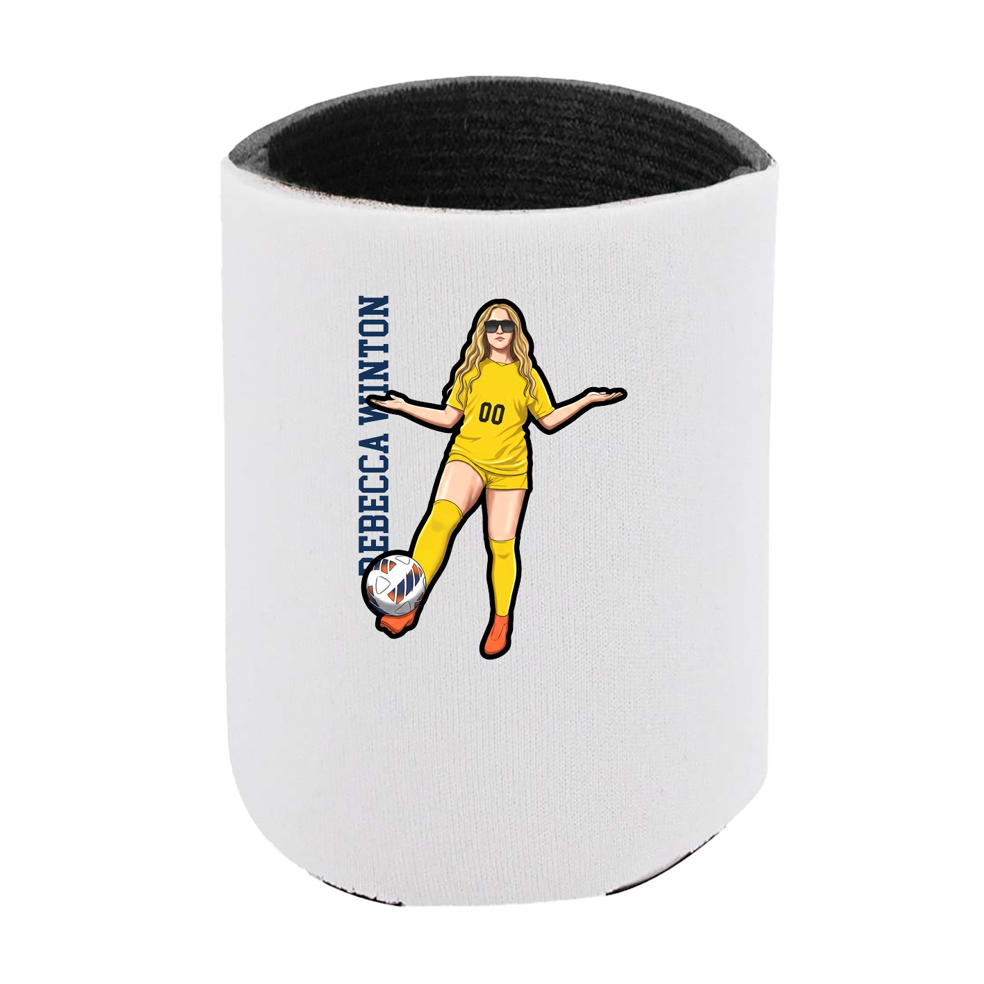 Can Holder — Name Vertical in White