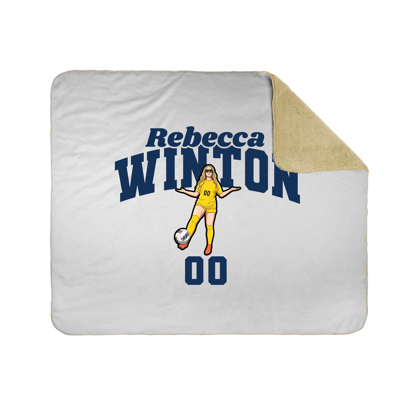 Throw Blanket — Signature Arch in White