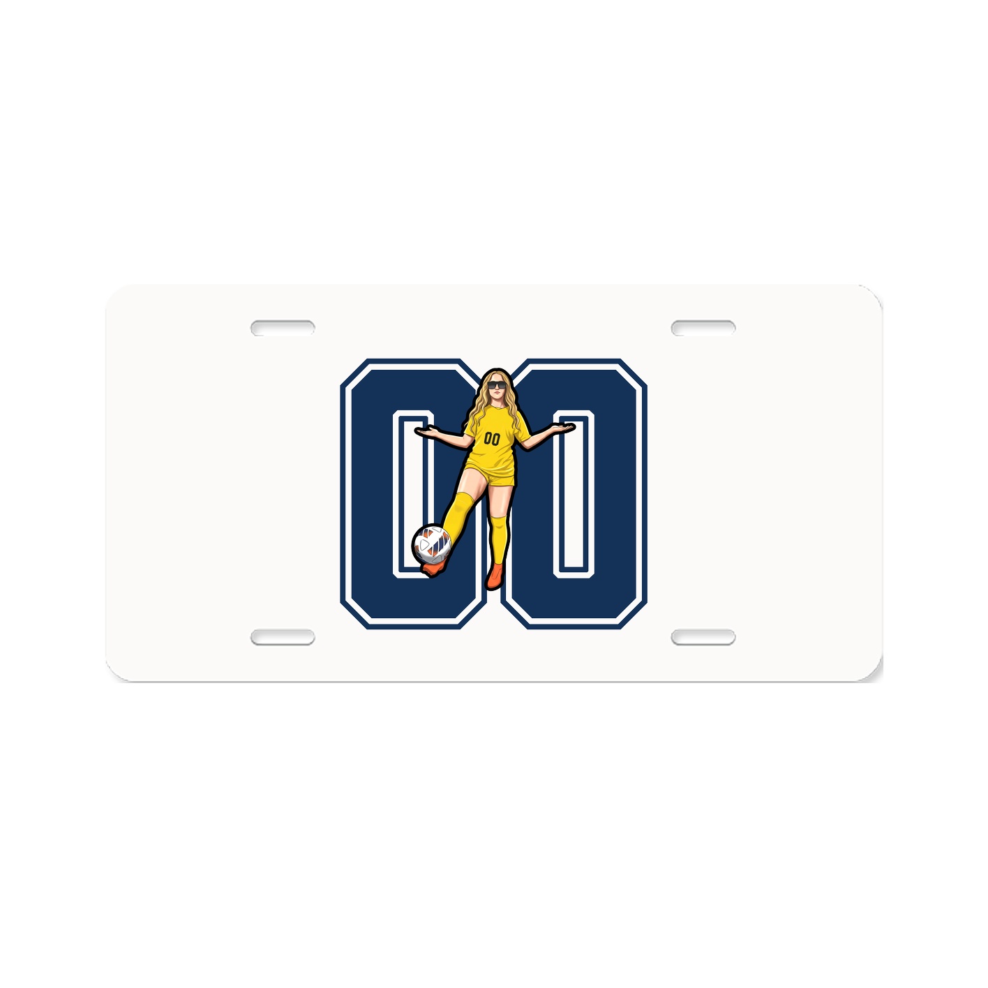 License Plate — Number in Classic