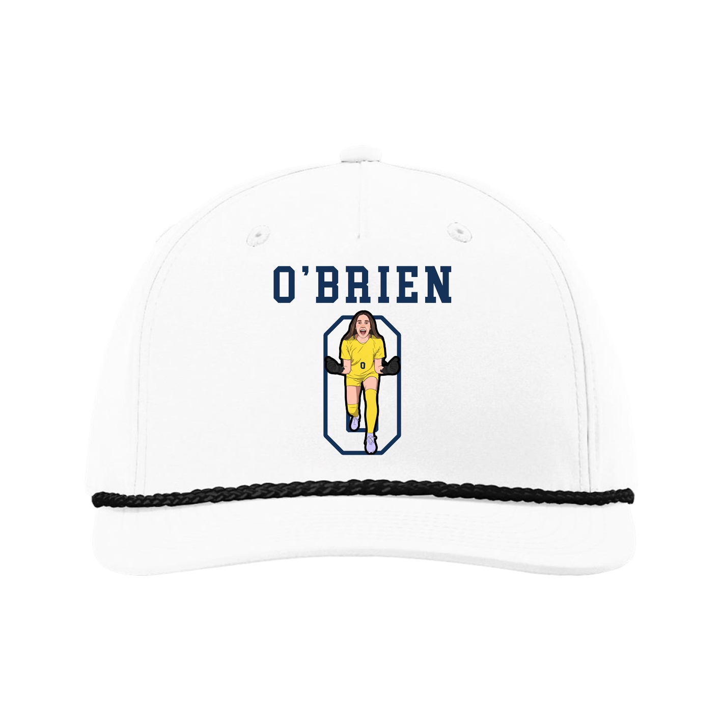 Five-Panel Classic Rope Cap — Shirsey in White