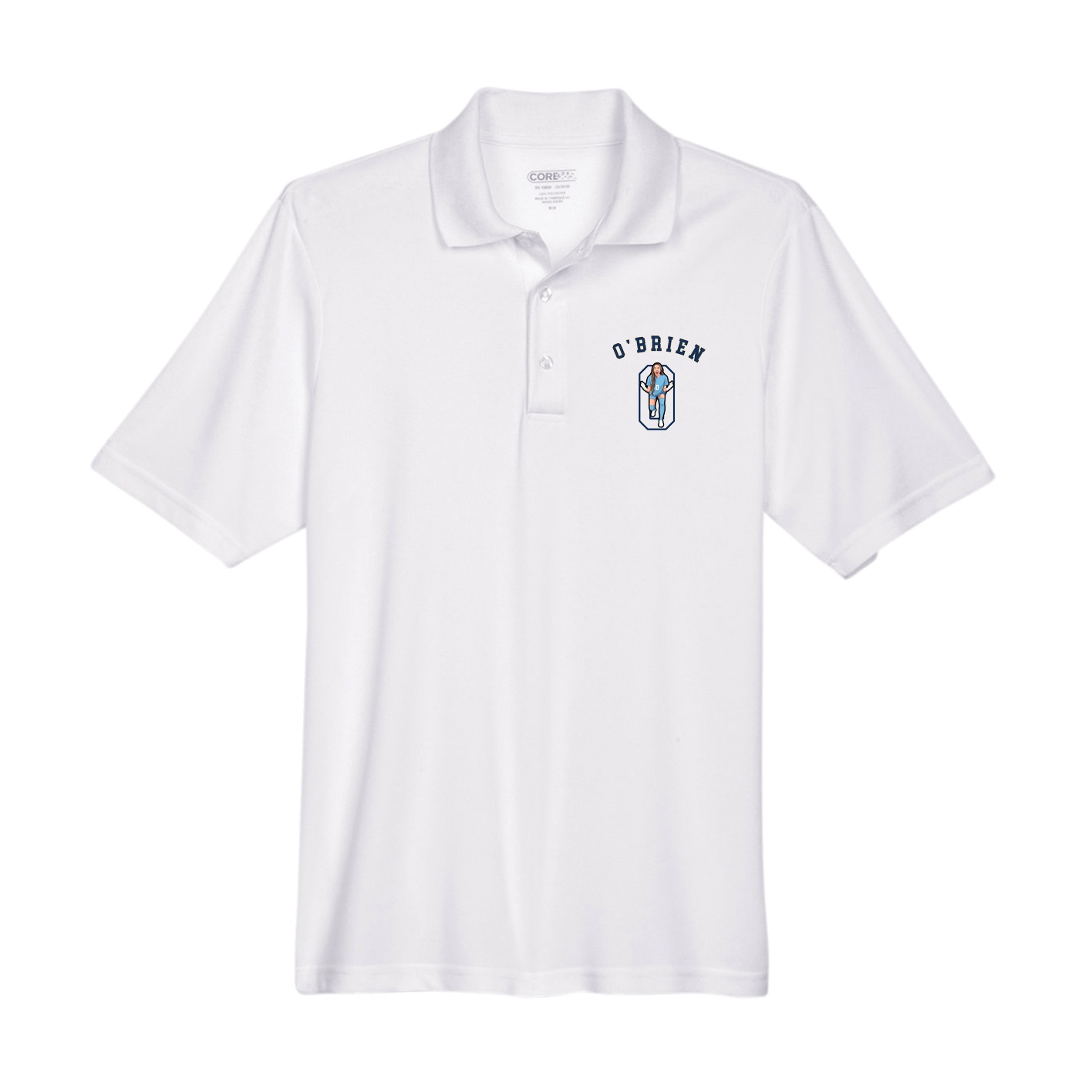 Performance Polo — Shirsey Arch in White