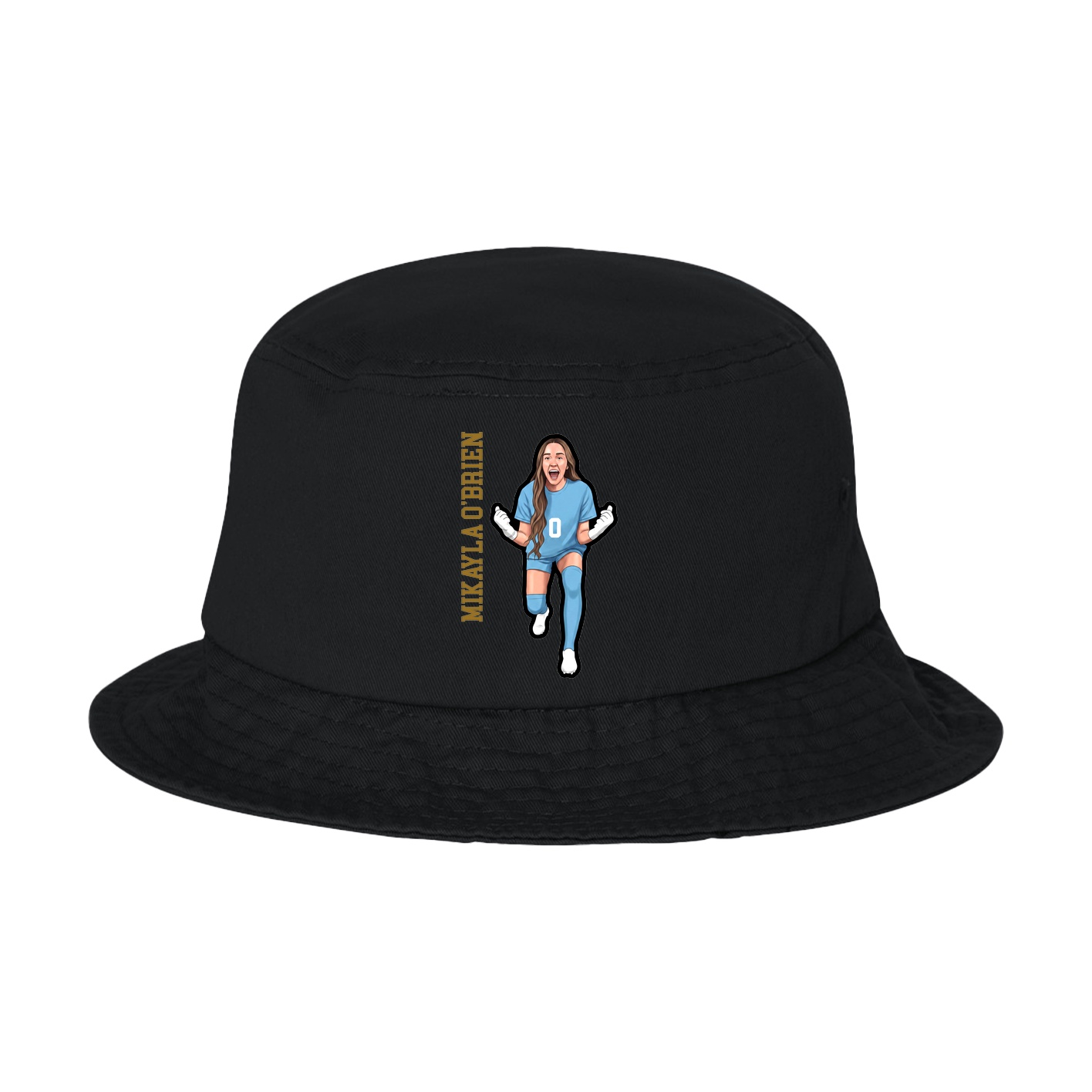 Bucket Cap — Name Vertical in Black