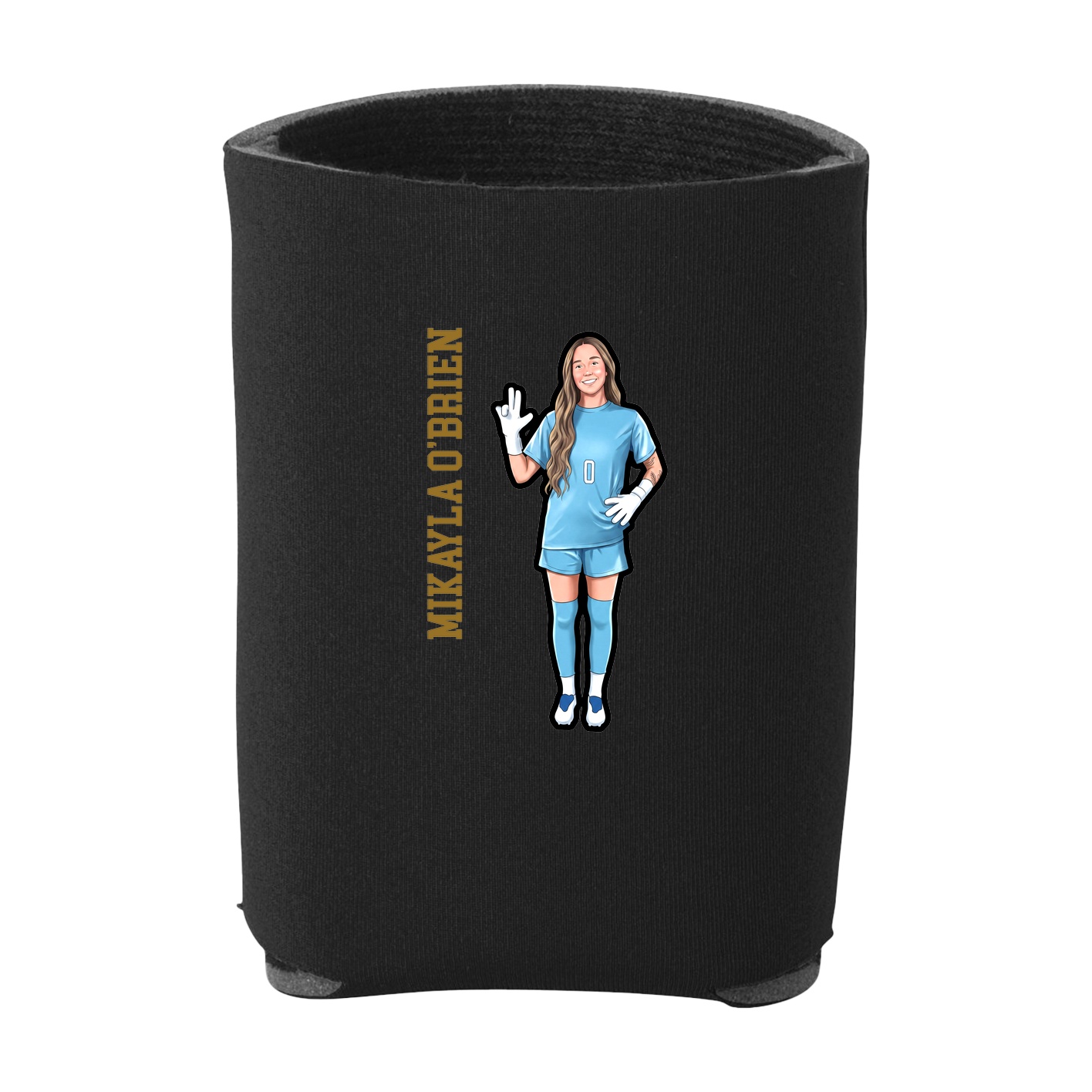 Can Holder — Name Vertical in Black